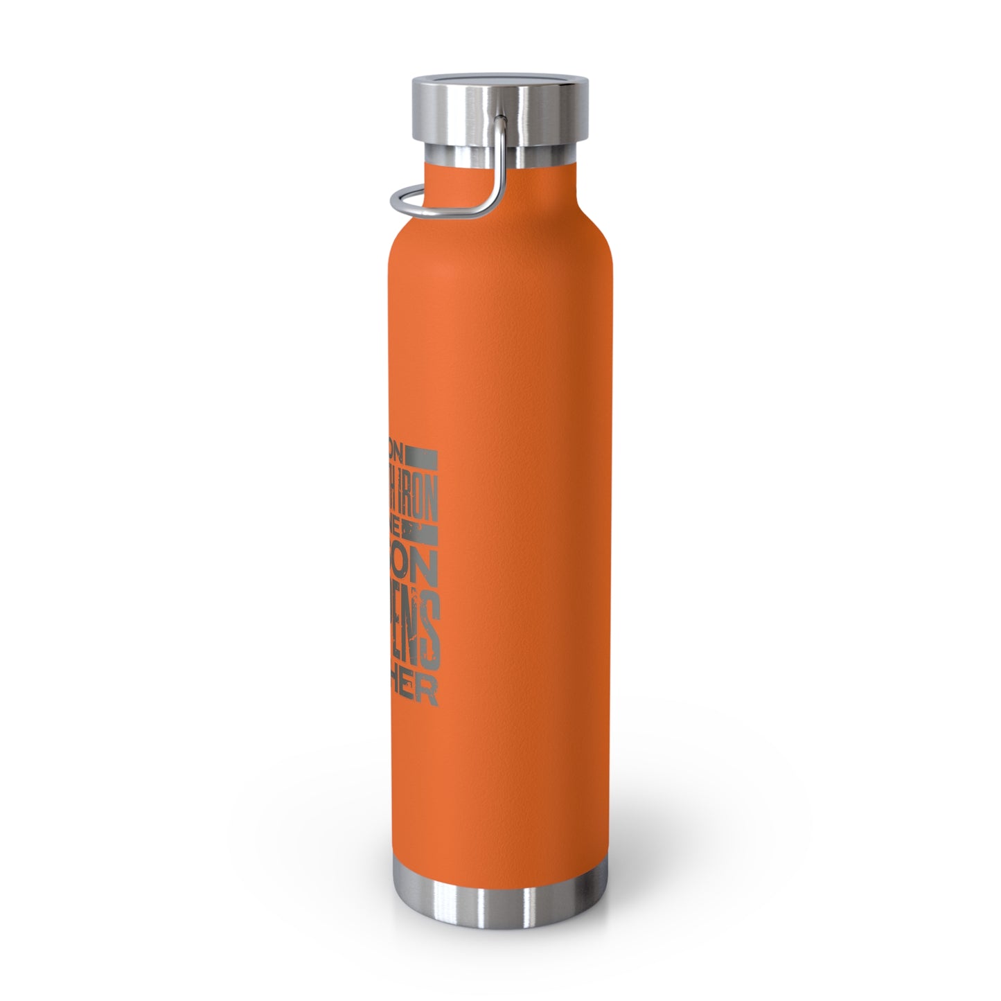 "Forged In Strength" Unisex Inspirational Copper Vacuum Insulated Bottle - 22oz - The Shield of Light