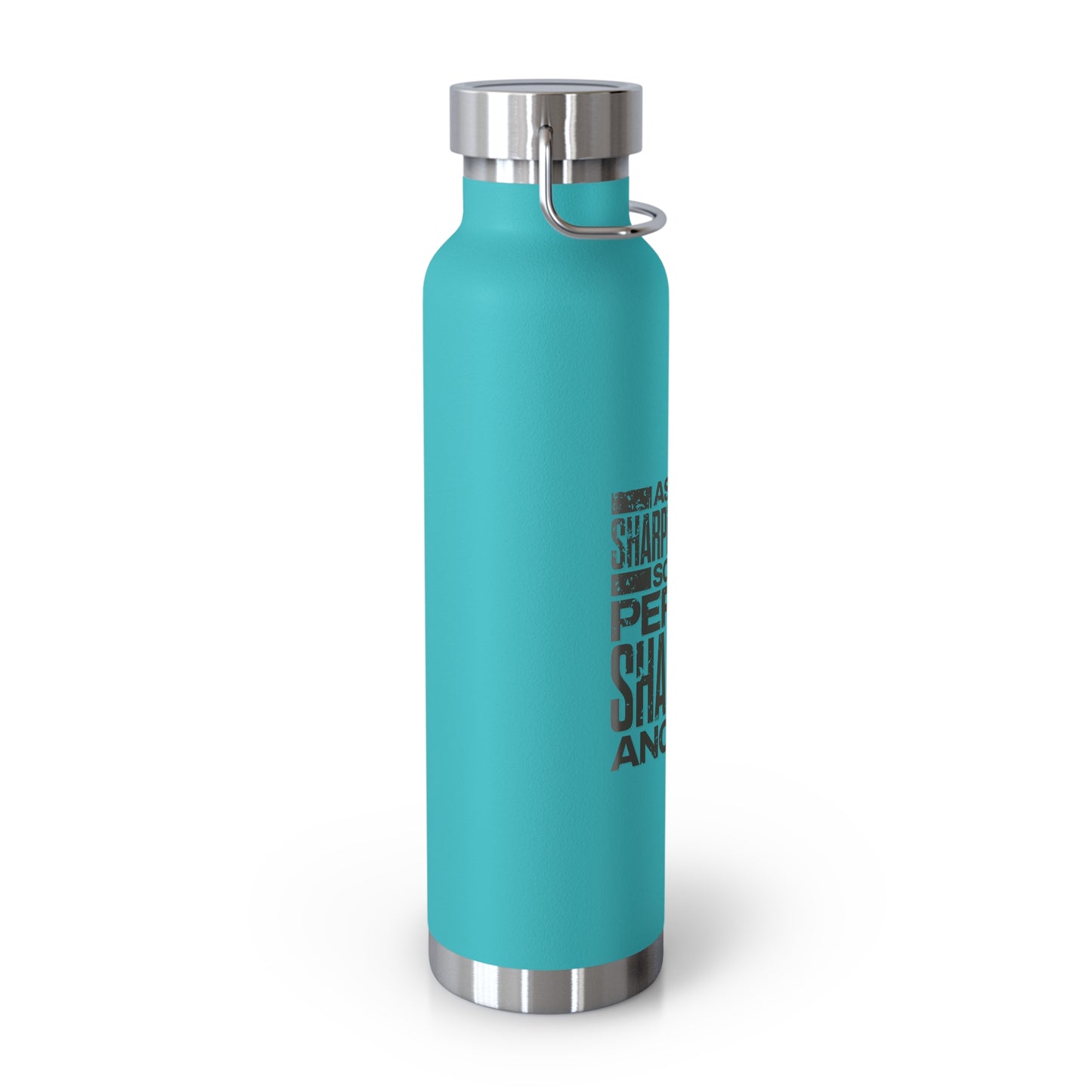 "Forged In Strength" Unisex Inspirational Copper Vacuum Insulated Bottle - 22oz - The Shield of Light