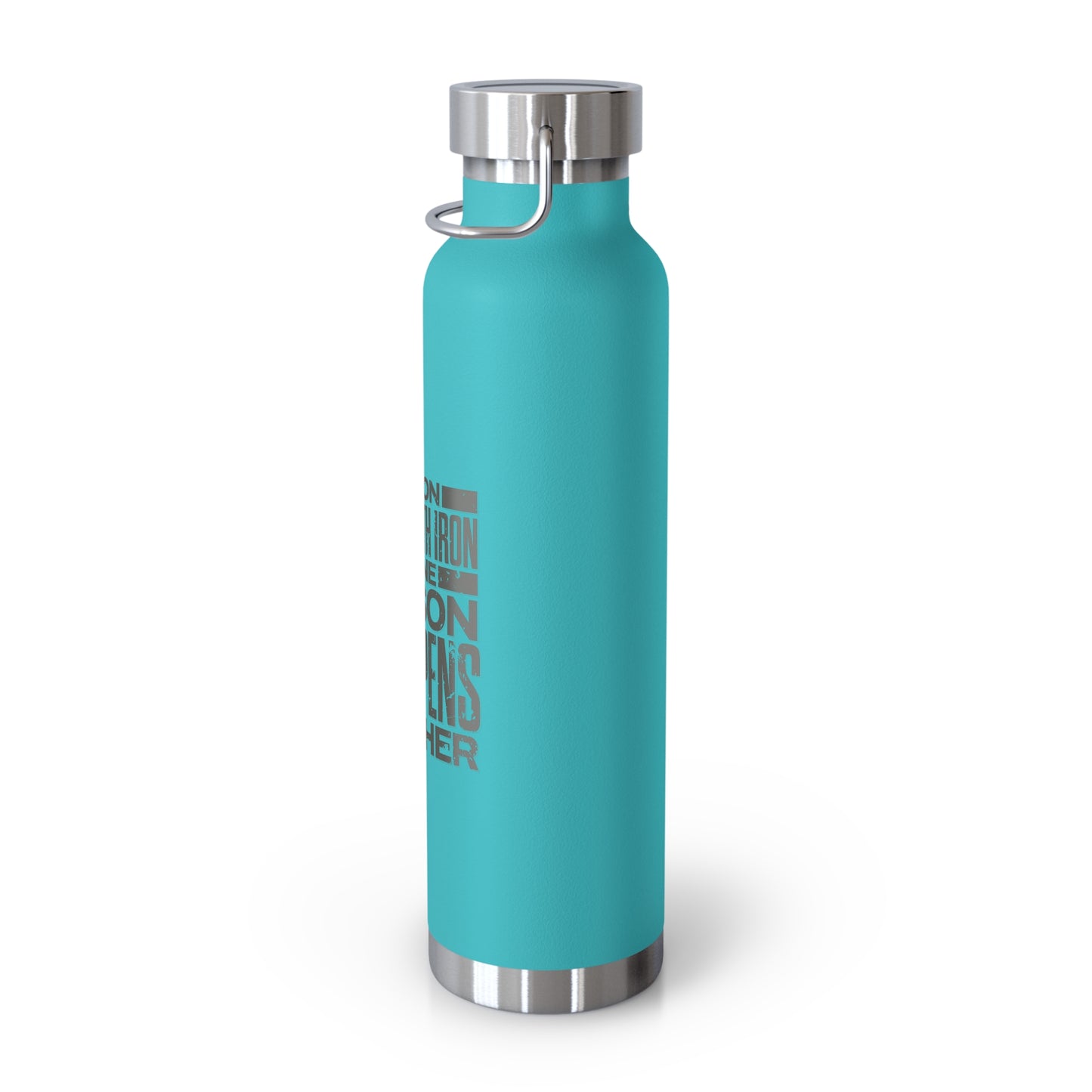"Forged In Strength" Unisex Inspirational Copper Vacuum Insulated Bottle - 22oz - The Shield of Light
