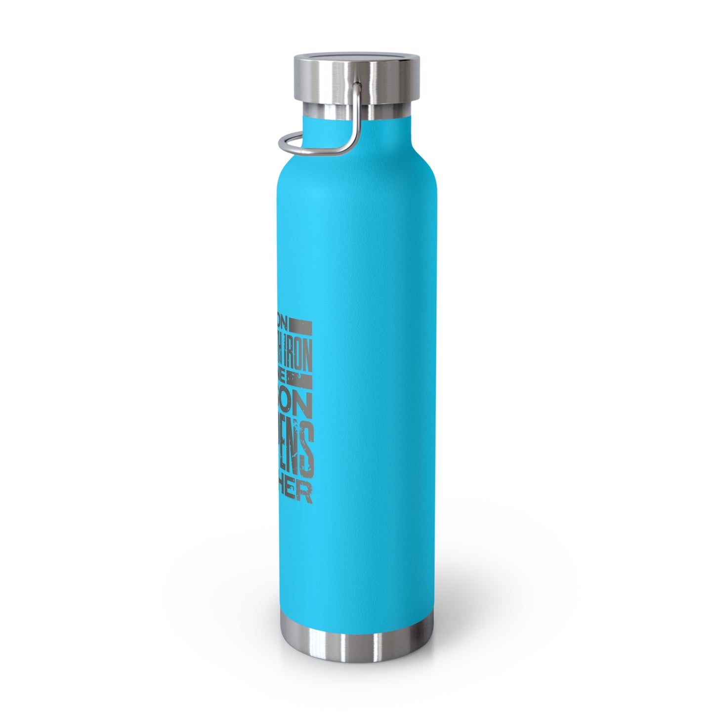 "Forged In Strength" Unisex Inspirational Copper Vacuum Insulated Bottle - 22oz - The Shield of Light