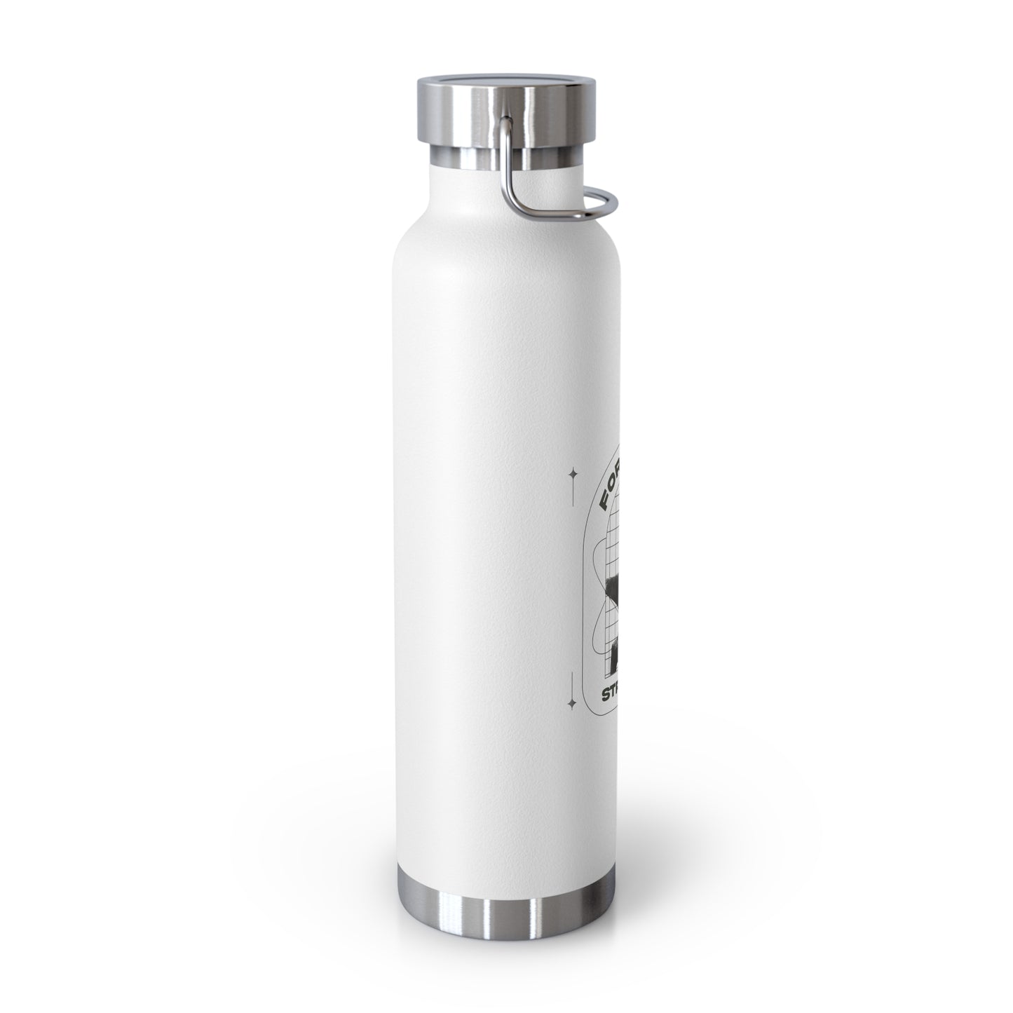 "Forged In Strength" Unisex Inspirational Copper Vacuum Insulated Bottle - 22oz - The Shield of Light