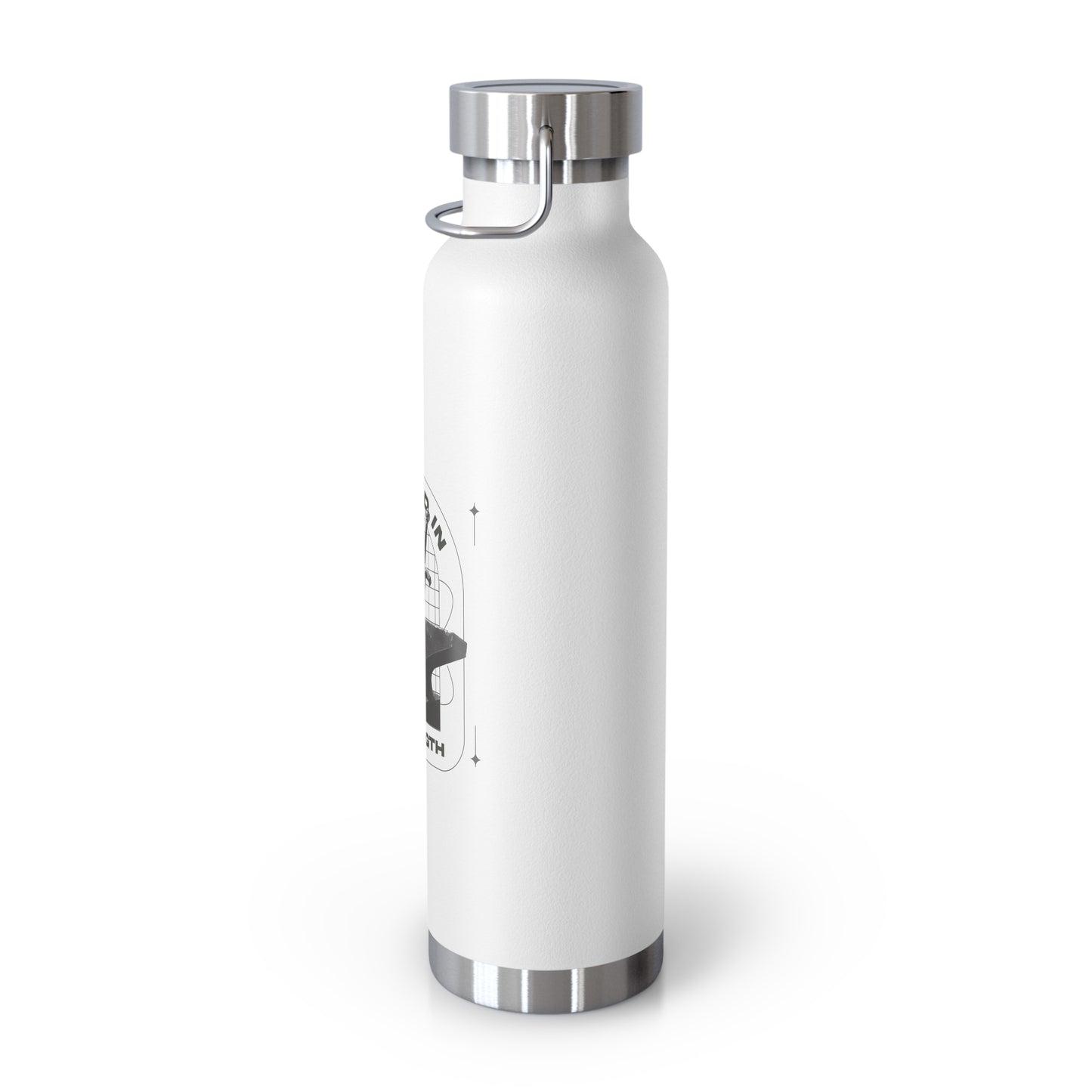"Forged In Strength" Unisex Inspirational Copper Vacuum Insulated Bottle - 22oz - The Shield of Light