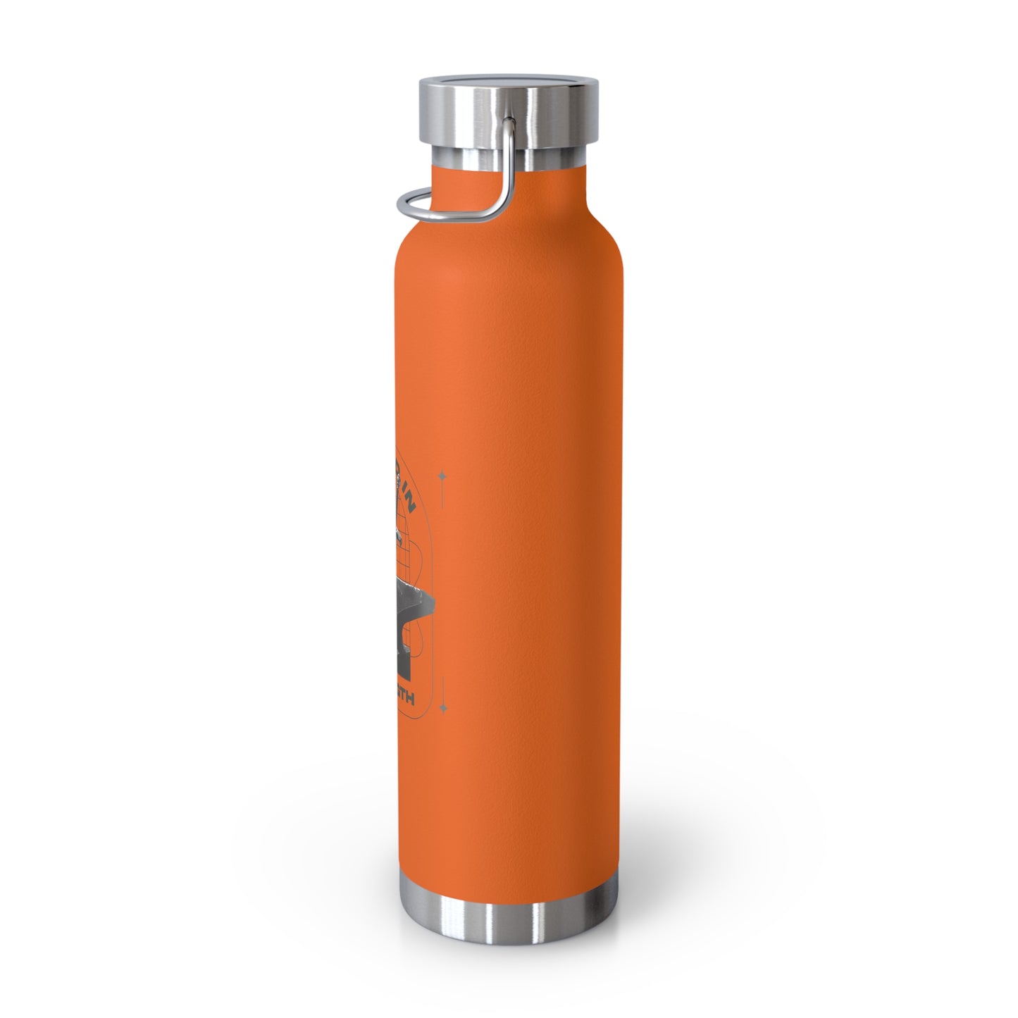 "Forged In Strength" Unisex Inspirational Copper Vacuum Insulated Bottle - 22oz - The Shield of Light