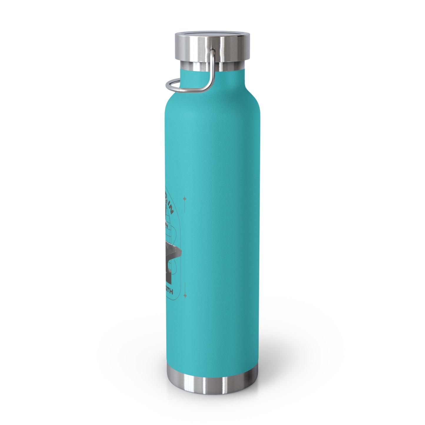 "Forged In Strength" Unisex Inspirational Copper Vacuum Insulated Bottle - 22oz - The Shield of Light