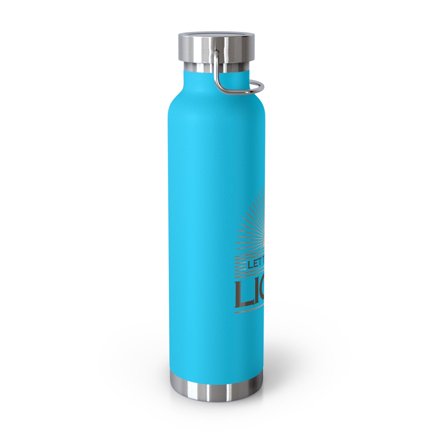 "Let There Be Light" Unisex Inspirational Copper Vacuum Insulated Bottle - 22oz - The Shield of Light