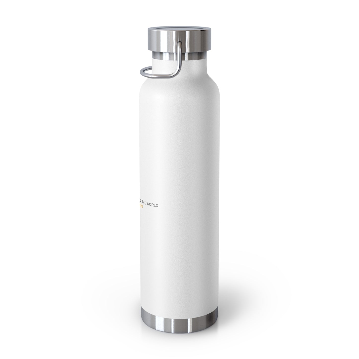 "Live By the Kingdom Not the World Colossians 3:2" Unisex Inspirational Copper Vacuum Insulated Bottle - 22oz - The Shield of Light
