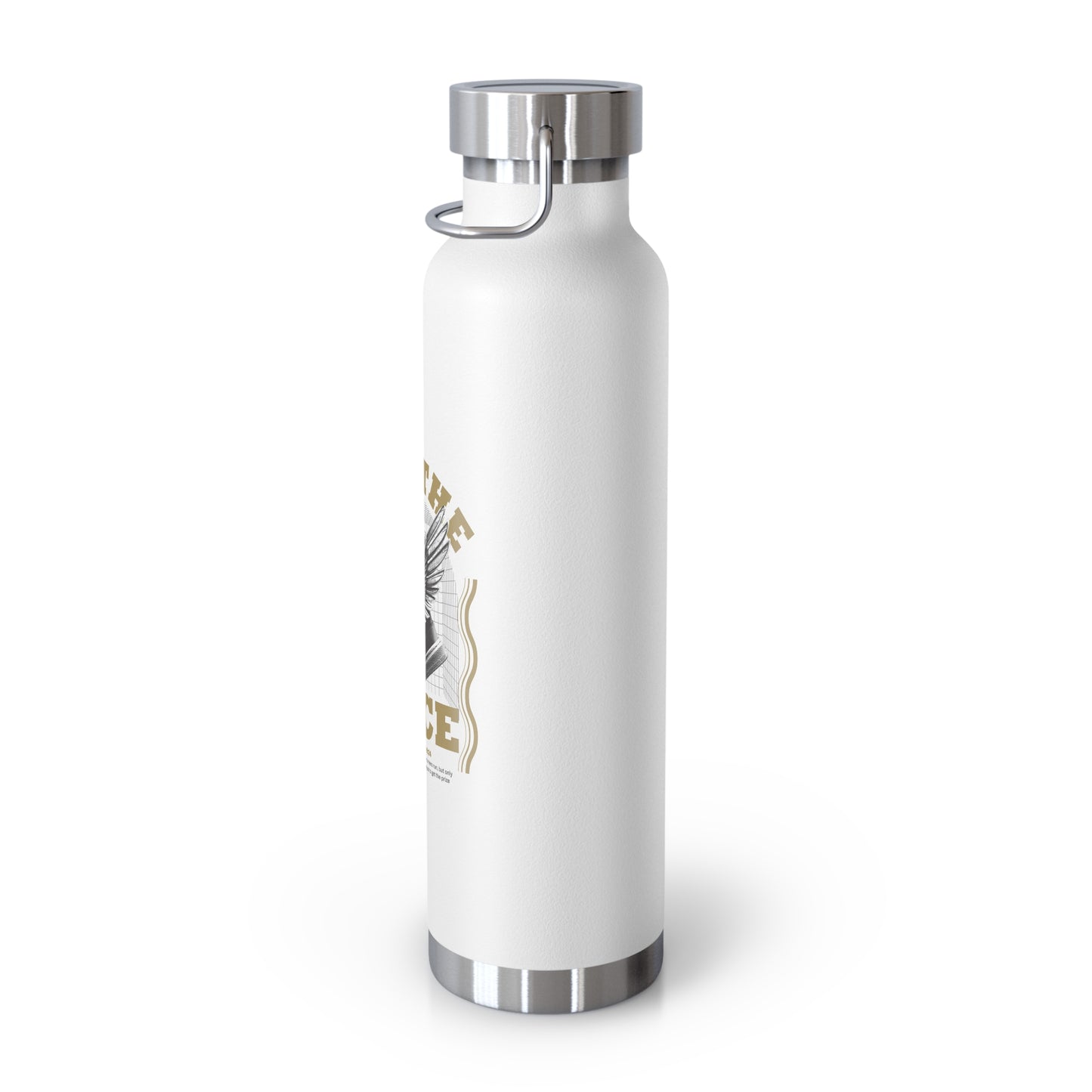 "Run The Race" Unisex Inspirational Copper Vacuum Insulated Bottle - 22oz - The Shield of Light