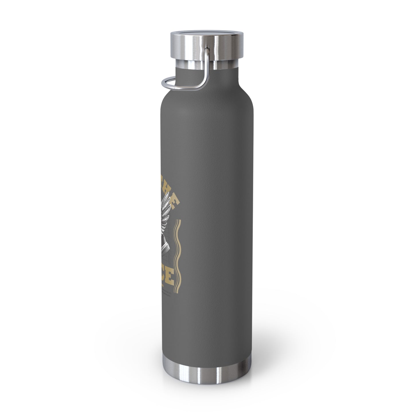 "Run The Race" Unisex Inspirational Copper Vacuum Insulated Bottle - 22oz - The Shield of Light