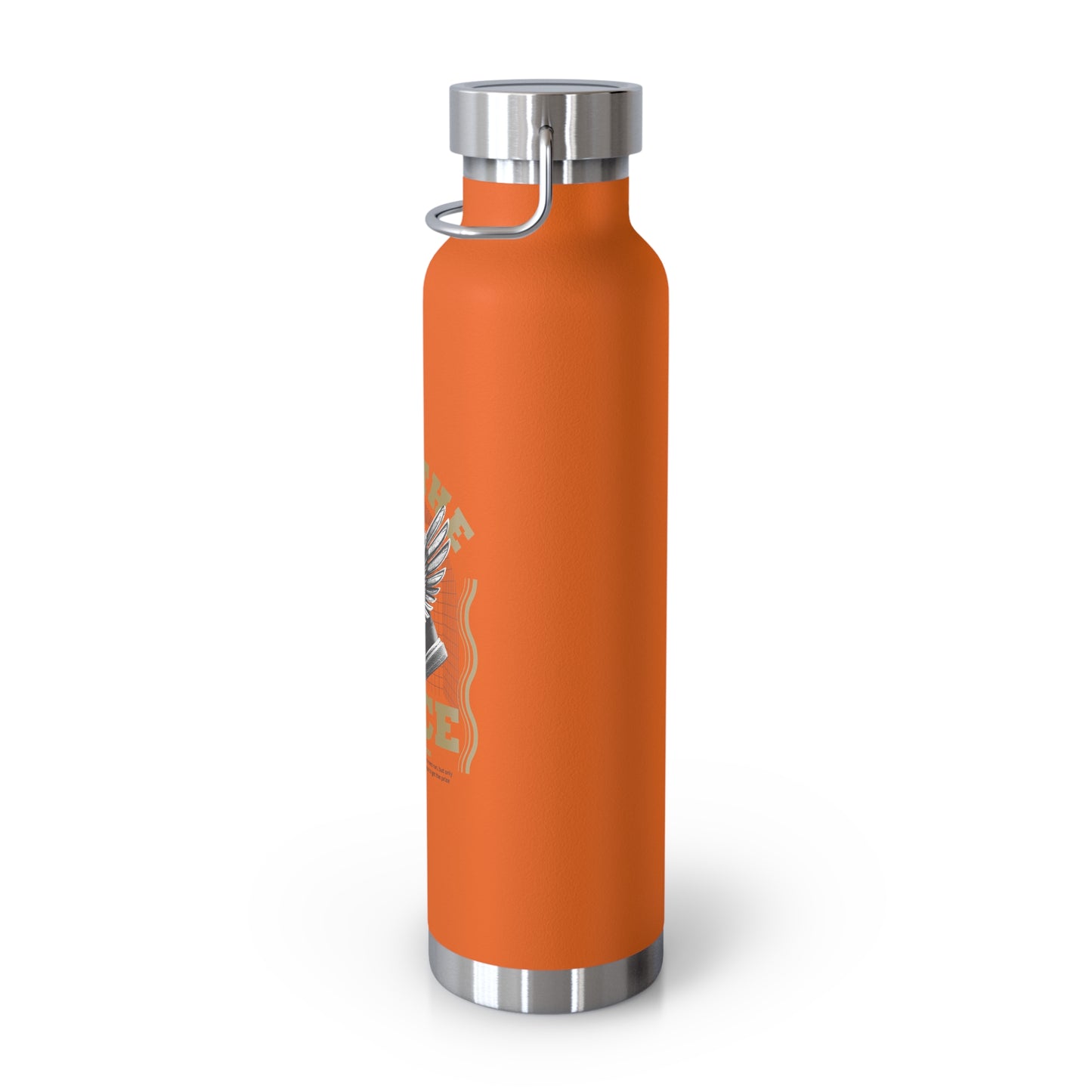 "Run The Race" Unisex Inspirational Copper Vacuum Insulated Bottle - 22oz - The Shield of Light
