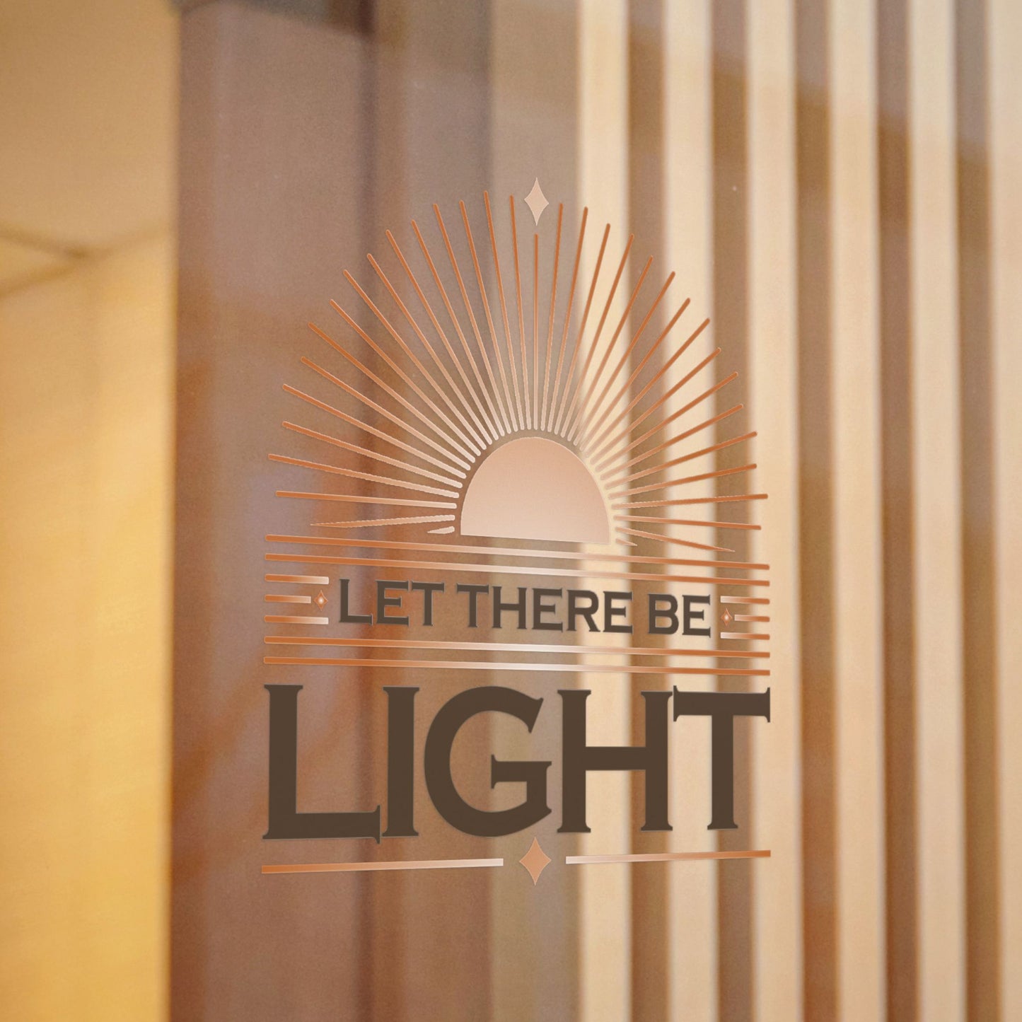 "Let There Be Light" Unisex Inspirational Die-Cut Stickers - The Shield of Light