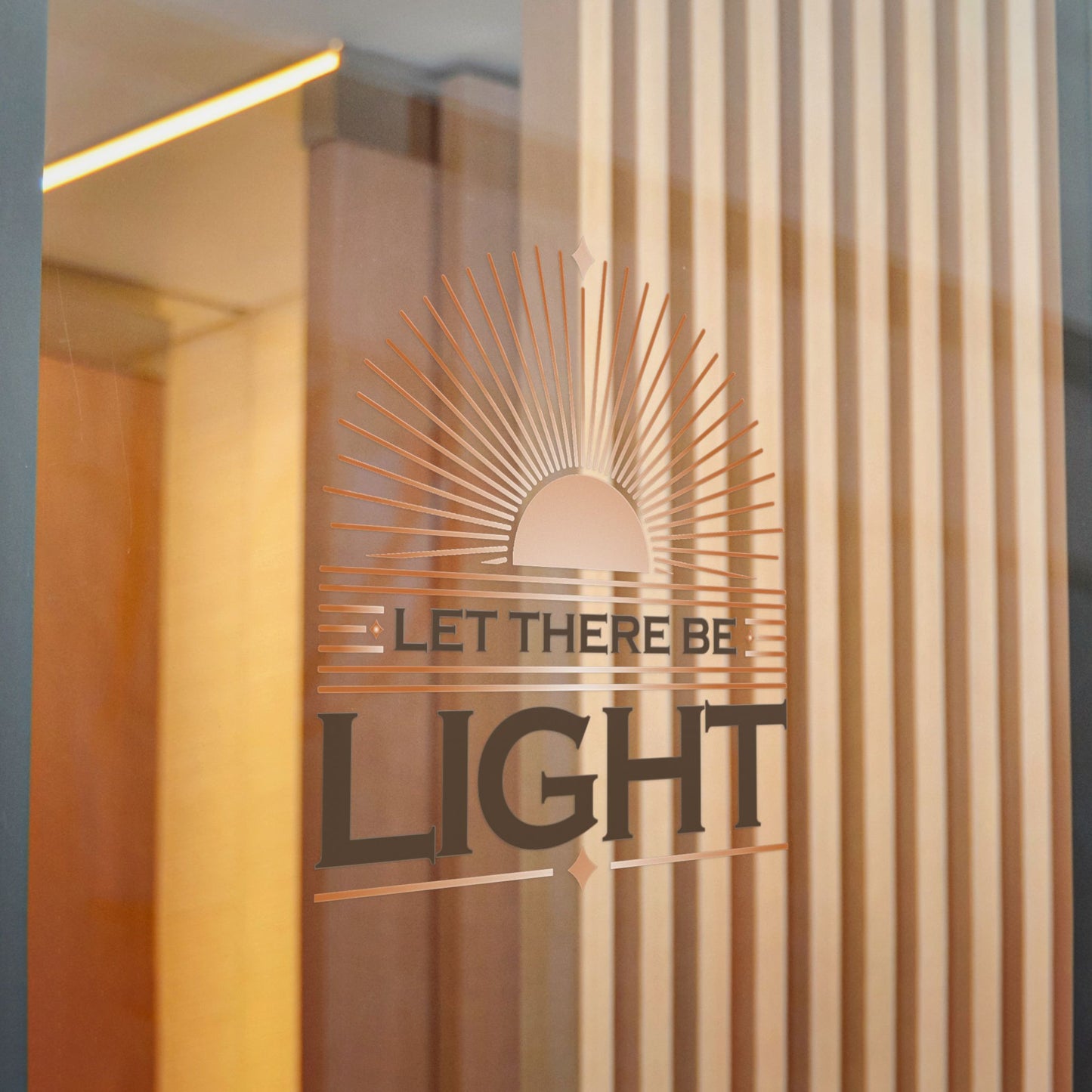 "Let There Be Light" Unisex Inspirational Die-Cut Stickers - The Shield of Light