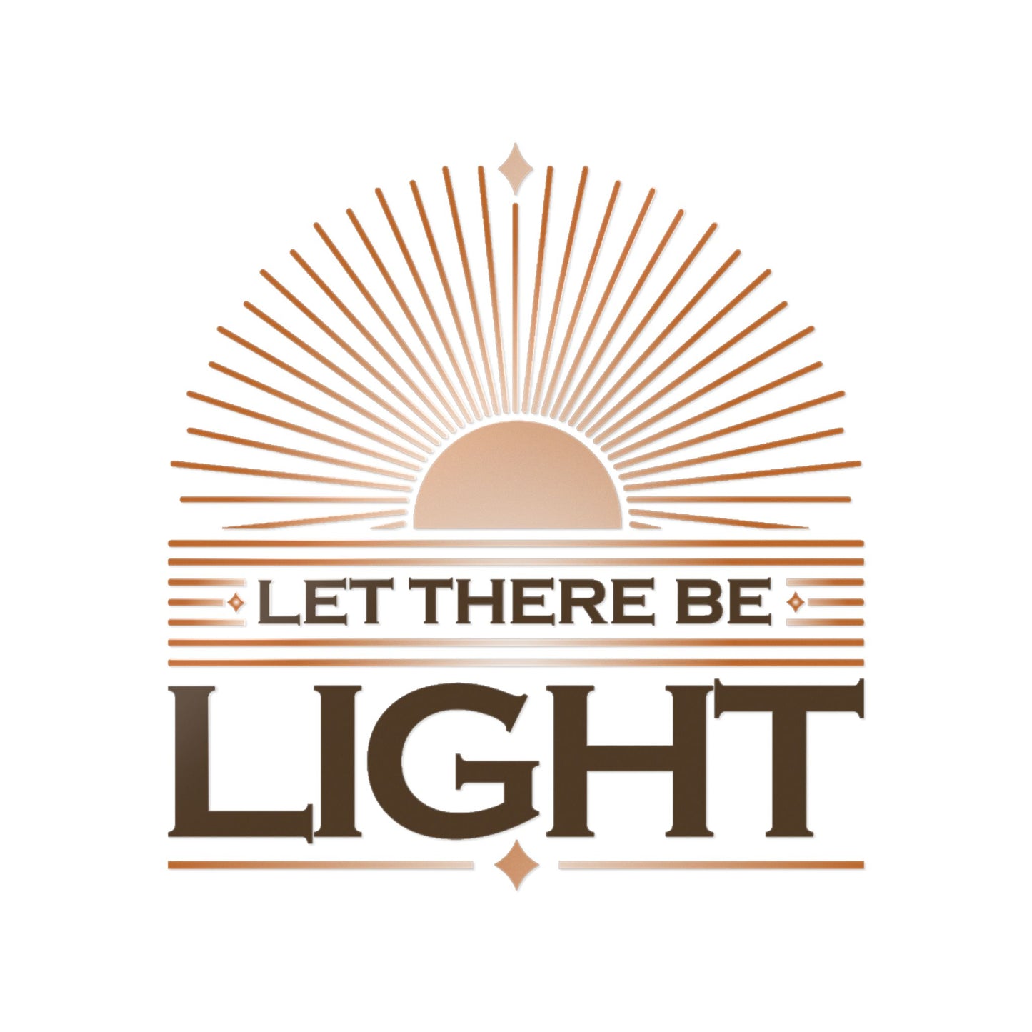 "Let There Be Light" Unisex Inspirational Die-Cut Stickers - The Shield of Light