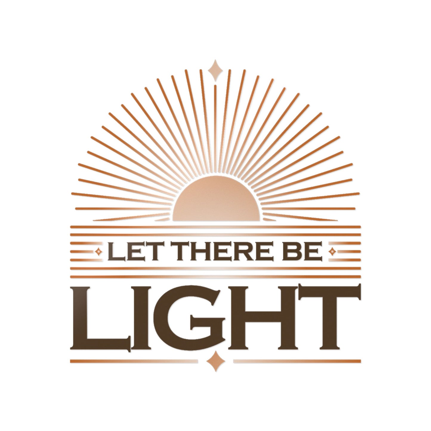 "Let There Be Light" Unisex Inspirational Die-Cut Stickers - The Shield of Light