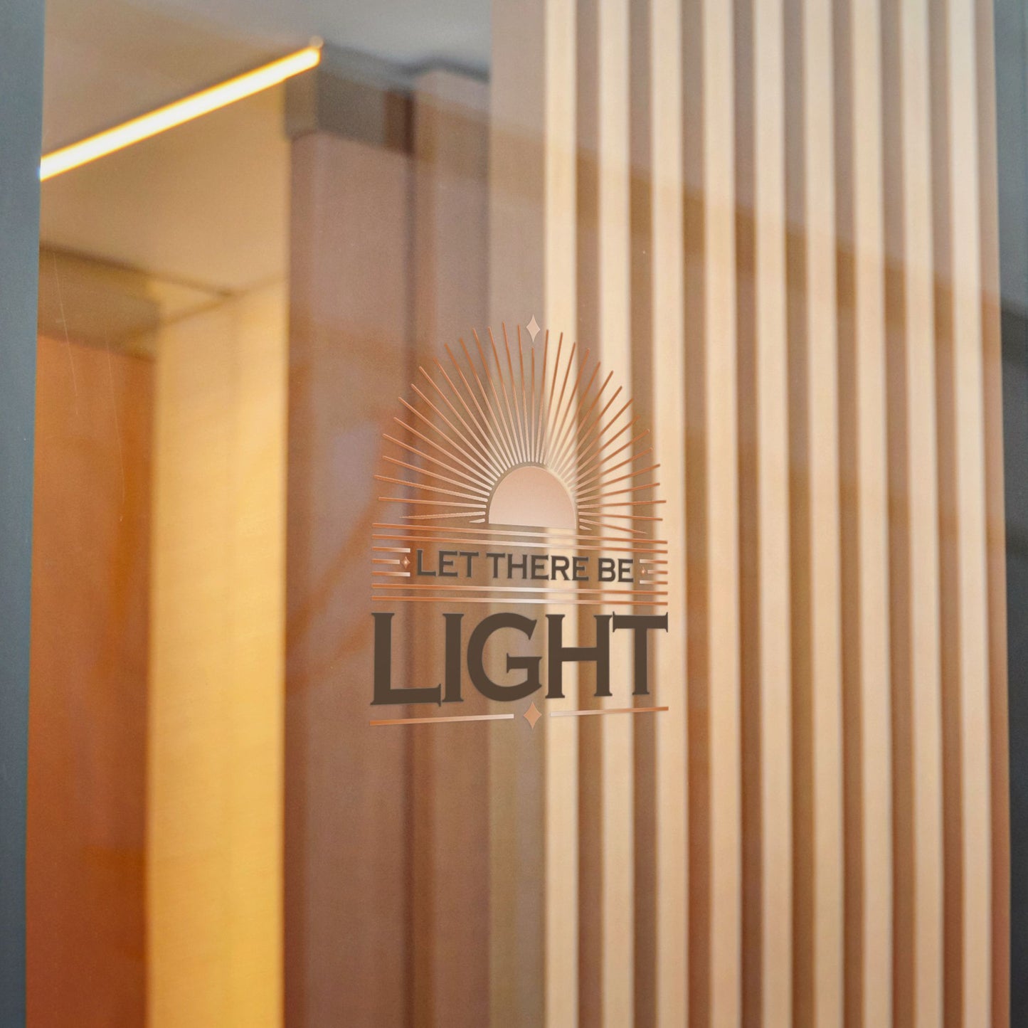 "Let There Be Light" Unisex Inspirational Die-Cut Stickers - The Shield of Light