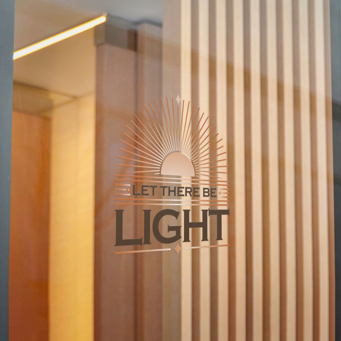 "Let There Be Light" Unisex Inspirational Die-Cut Stickers - The Shield of Light