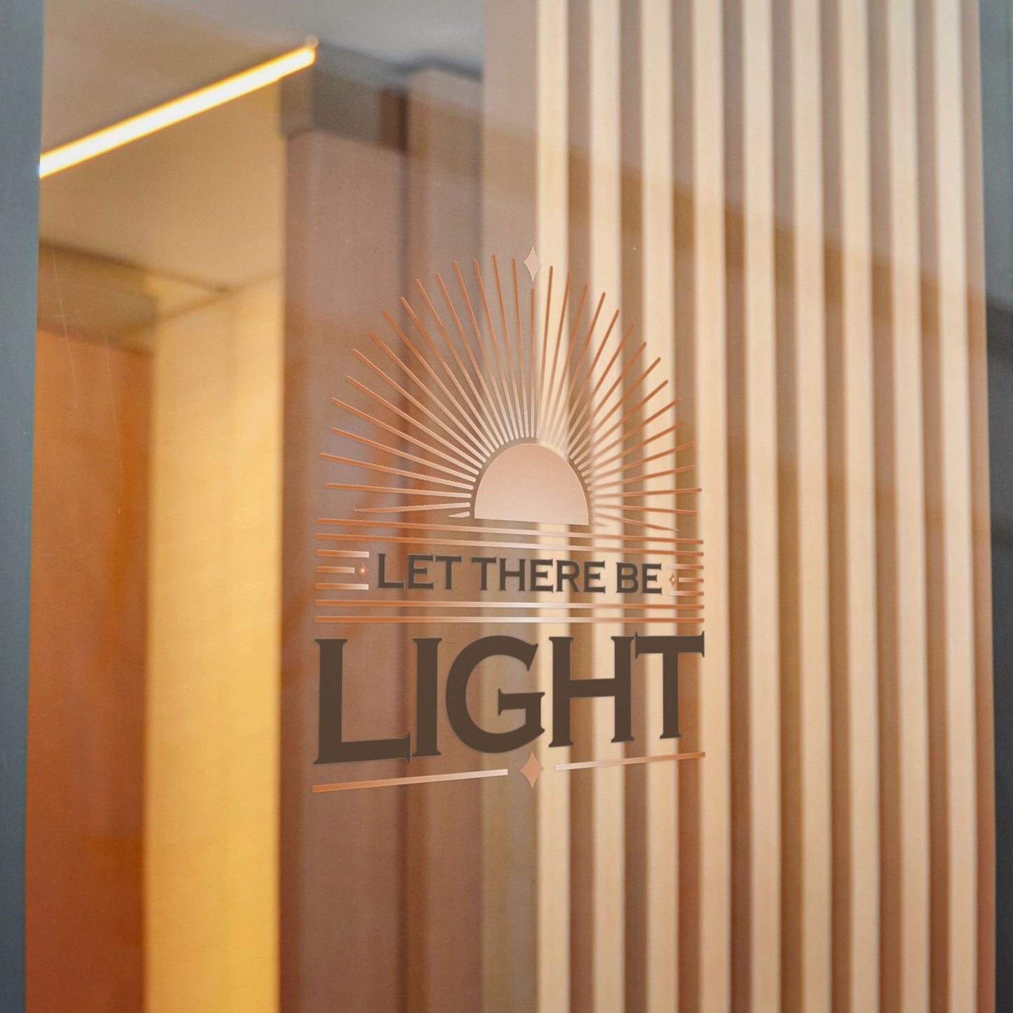 "Let There Be Light" Unisex Inspirational Die-Cut Stickers - The Shield of Light