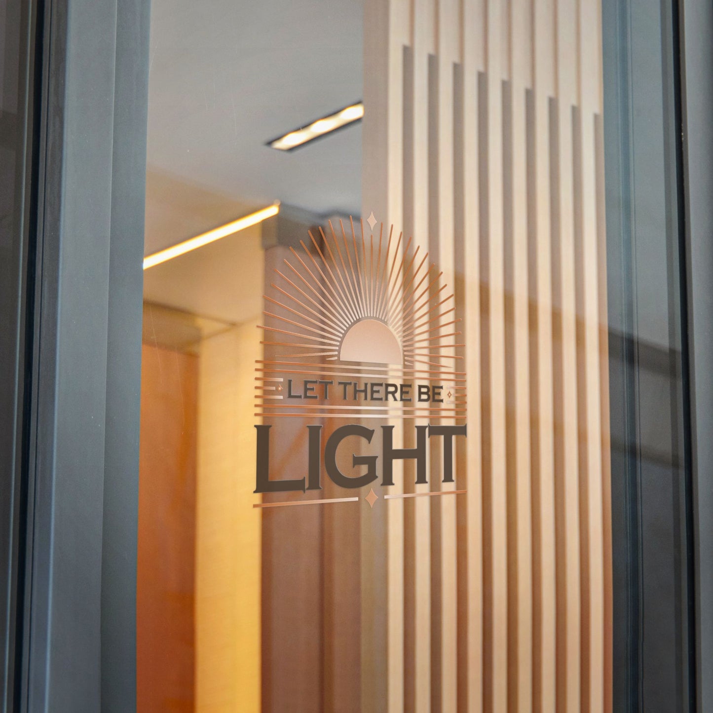 "Let There Be Light" Unisex Inspirational Die-Cut Stickers - The Shield of Light