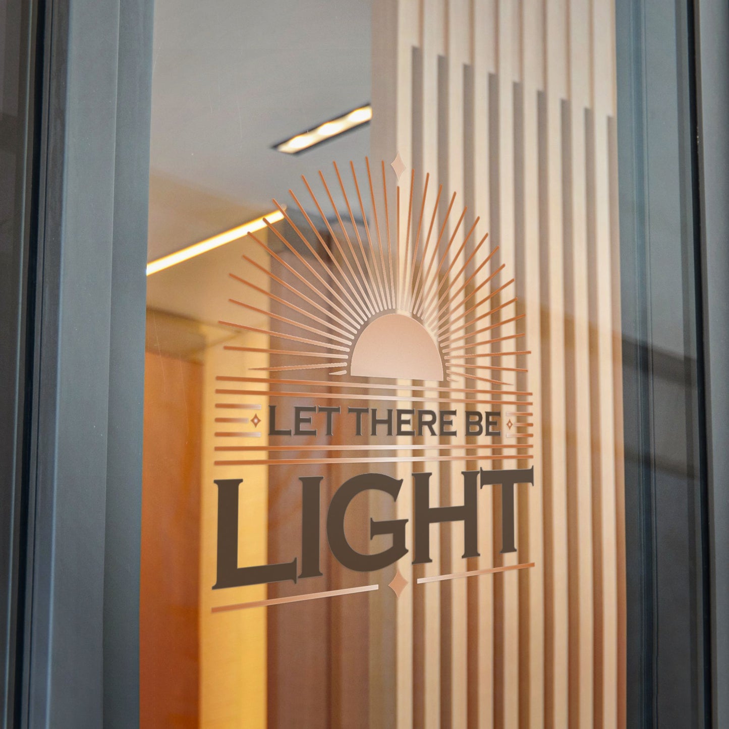 "Let There Be Light" Unisex Inspirational Die-Cut Stickers - The Shield of Light