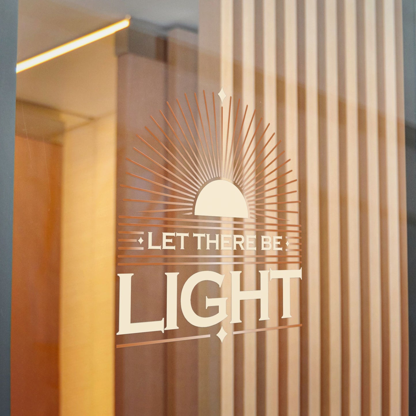 "Let There Be Light" Unisex Inspirational Die-Cut Stickers - The Shield of Light