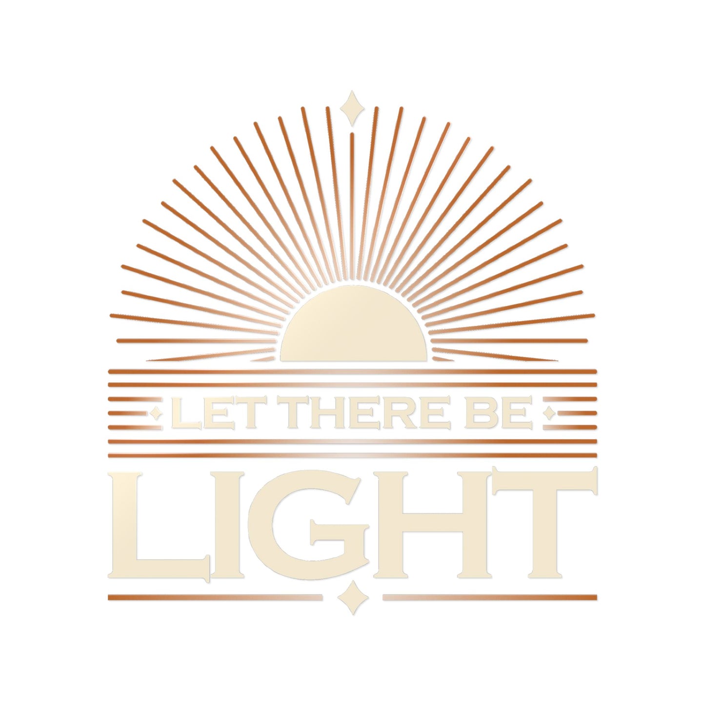 "Let There Be Light" Unisex Inspirational Die-Cut Stickers - The Shield of Light