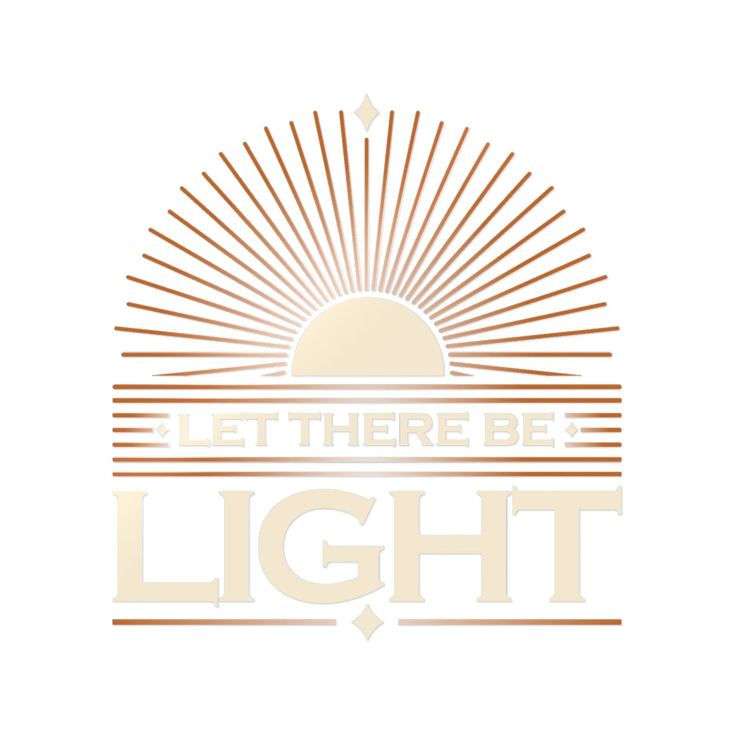 "Let There Be Light" Unisex Inspirational Die-Cut Stickers - The Shield of Light