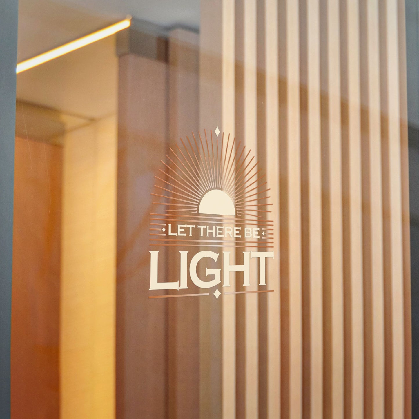 "Let There Be Light" Unisex Inspirational Die-Cut Stickers - The Shield of Light