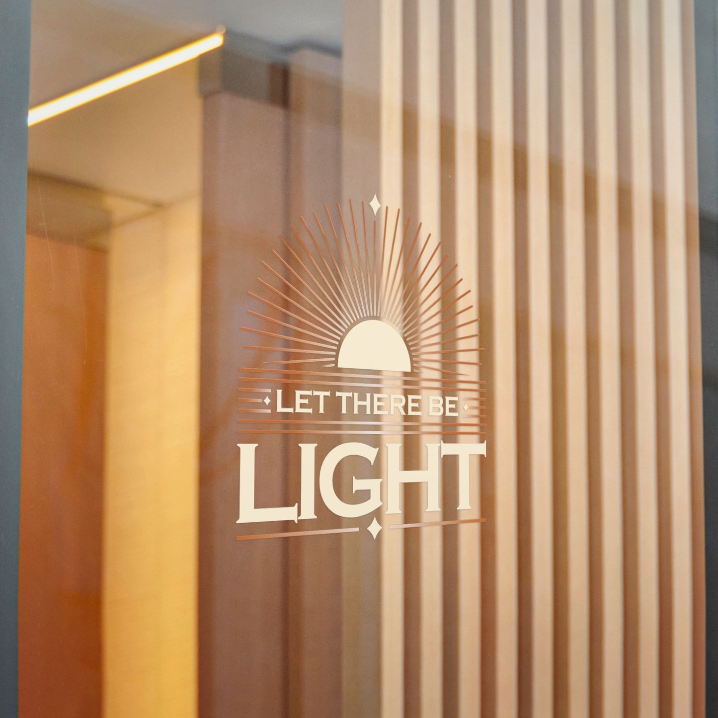 "Let There Be Light" Unisex Inspirational Die-Cut Stickers - The Shield of Light