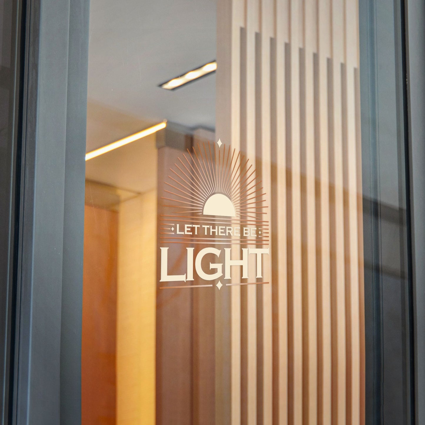 "Let There Be Light" Unisex Inspirational Die-Cut Stickers - The Shield of Light