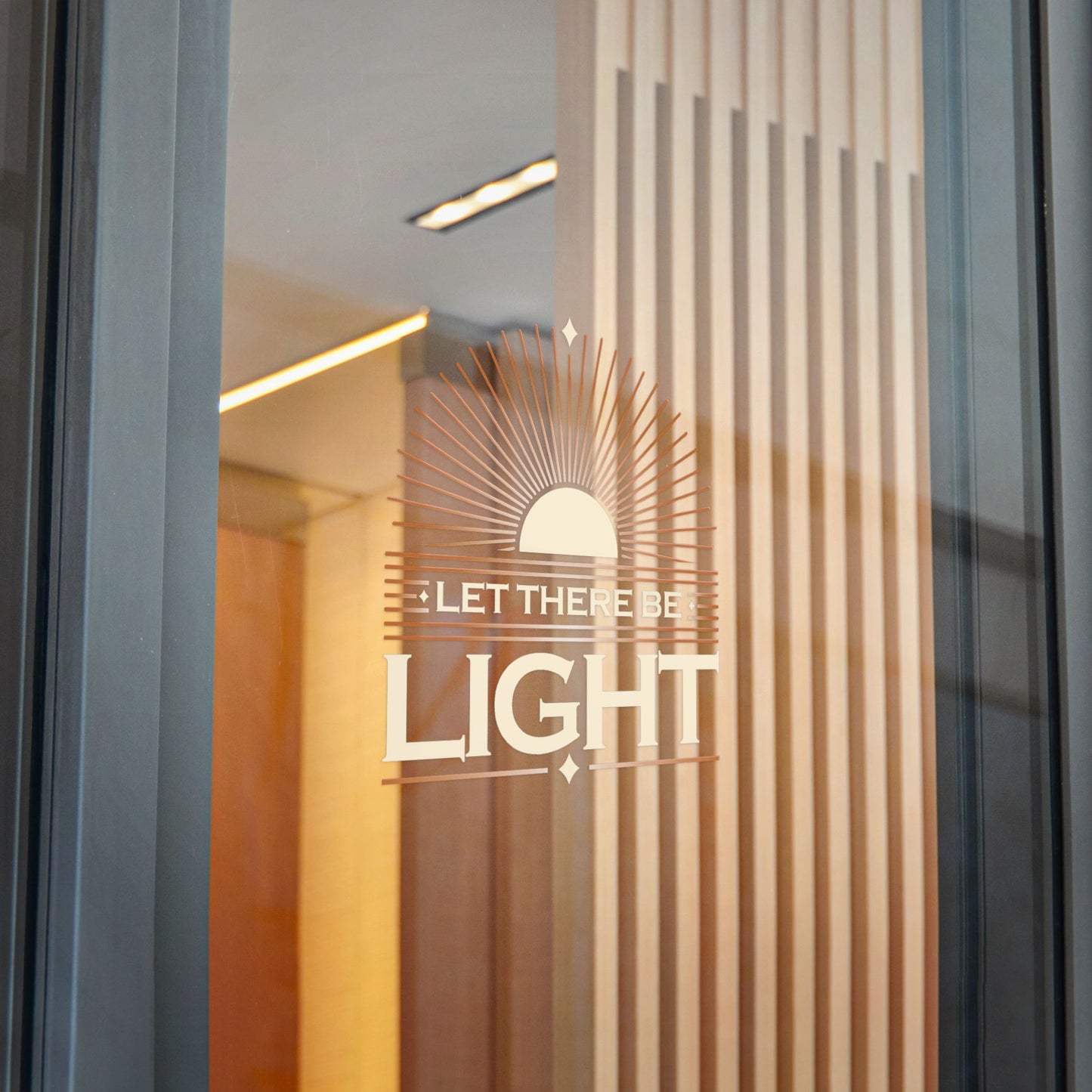 "Let There Be Light" Unisex Inspirational Die-Cut Stickers - The Shield of Light