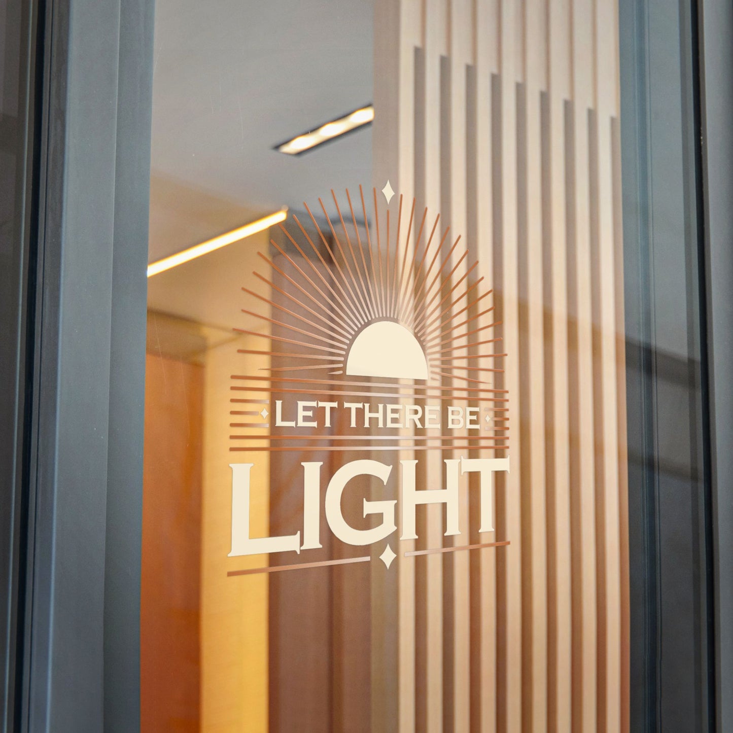 "Let There Be Light" Unisex Inspirational Die-Cut Stickers - The Shield of Light