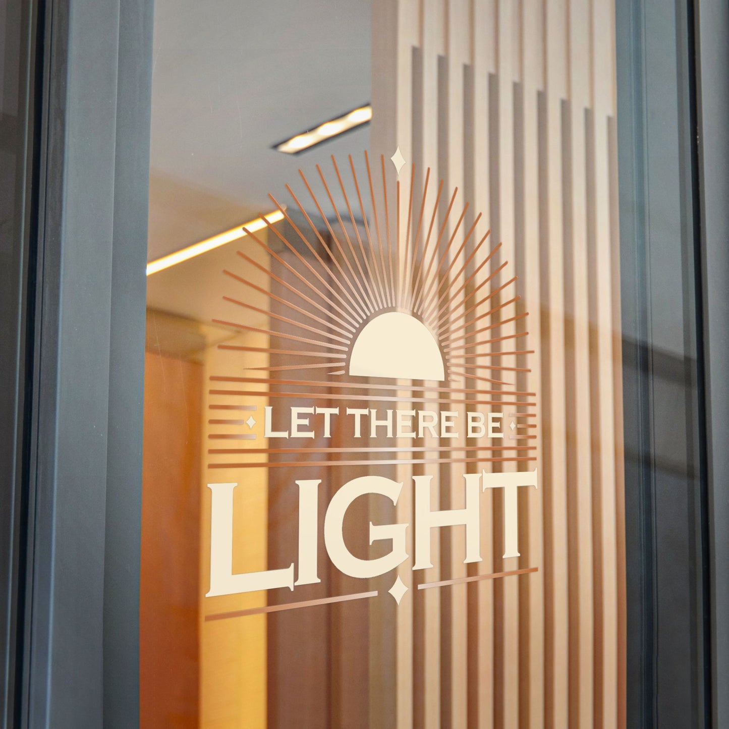 "Let There Be Light" Unisex Inspirational Die-Cut Stickers - The Shield of Light