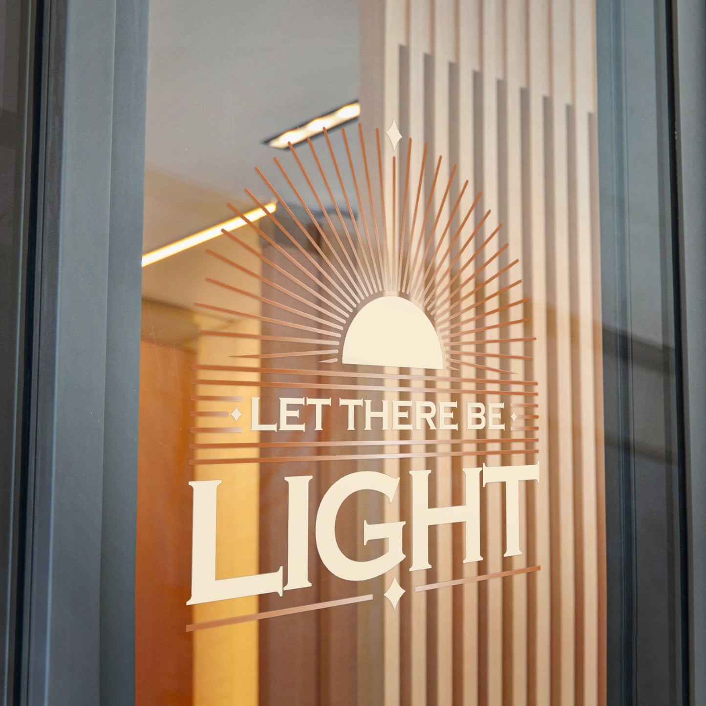 "Let There Be Light" Unisex Inspirational Die-Cut Stickers - The Shield of Light