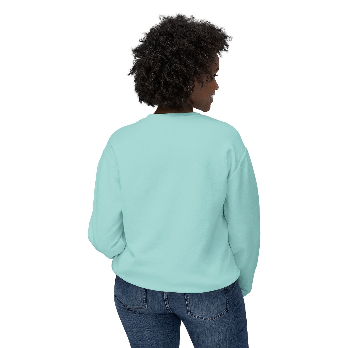 "Fortified In Faith " Unisex Lightweight Crewneck Sweatshirt - The Shield of Light