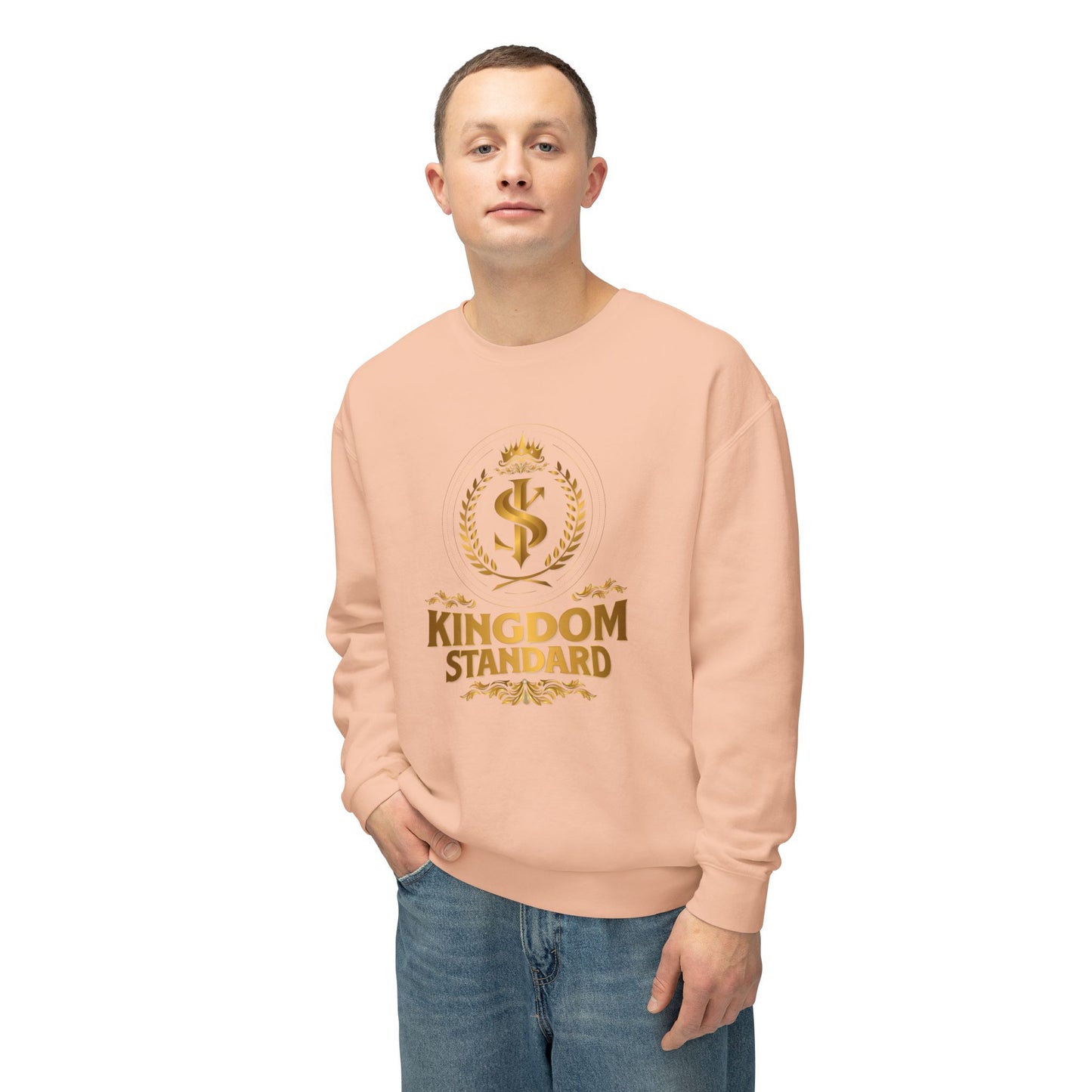 "Kingdom Standard" Unisex Lightweight Crewneck Sweatshirt - The Shield of Light