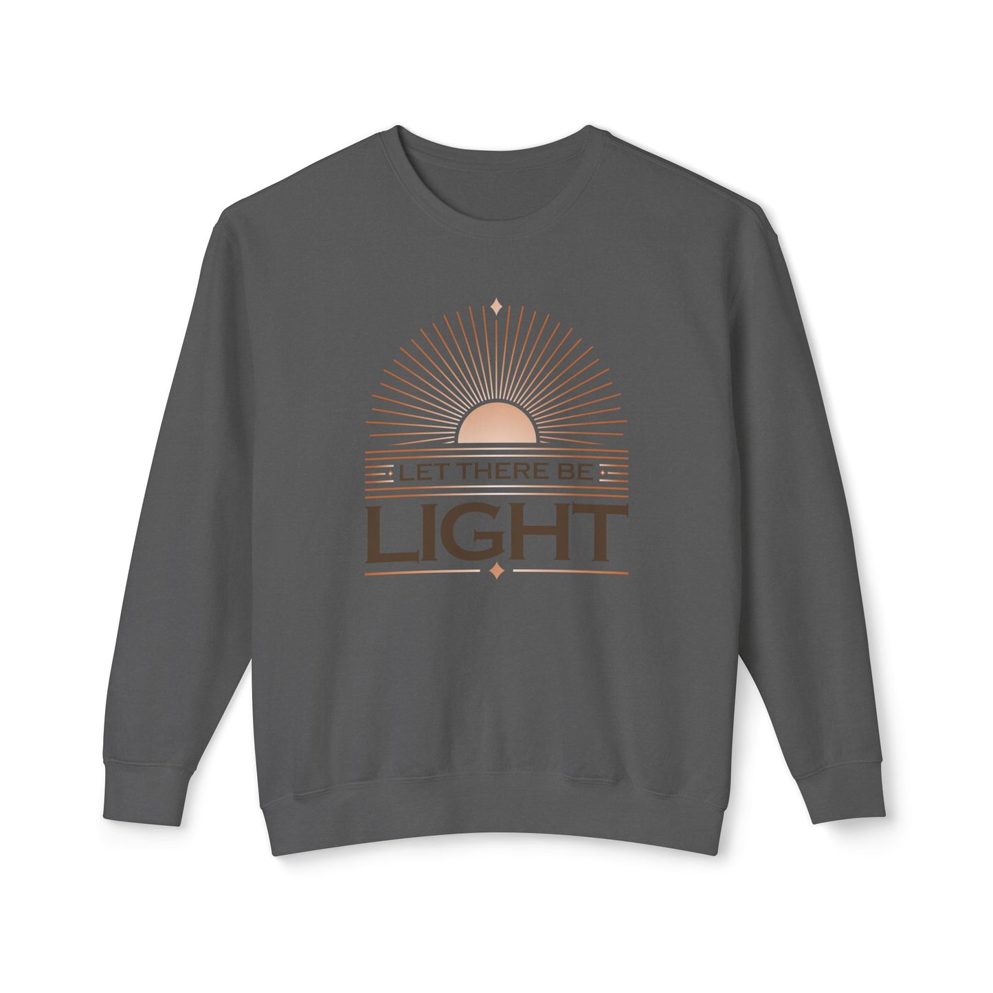 "Let There Be Light" Unisex Lightweight Crewneck Sweatshirt - The Shield of Light