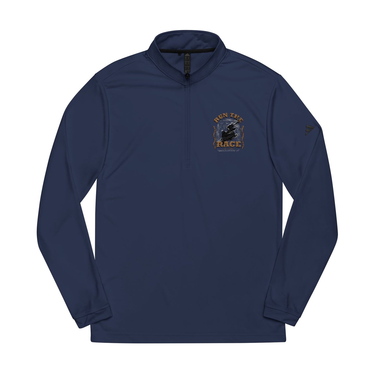 "Run The Race " adidas® Quarter-Zip Pullover - The Shield of Light