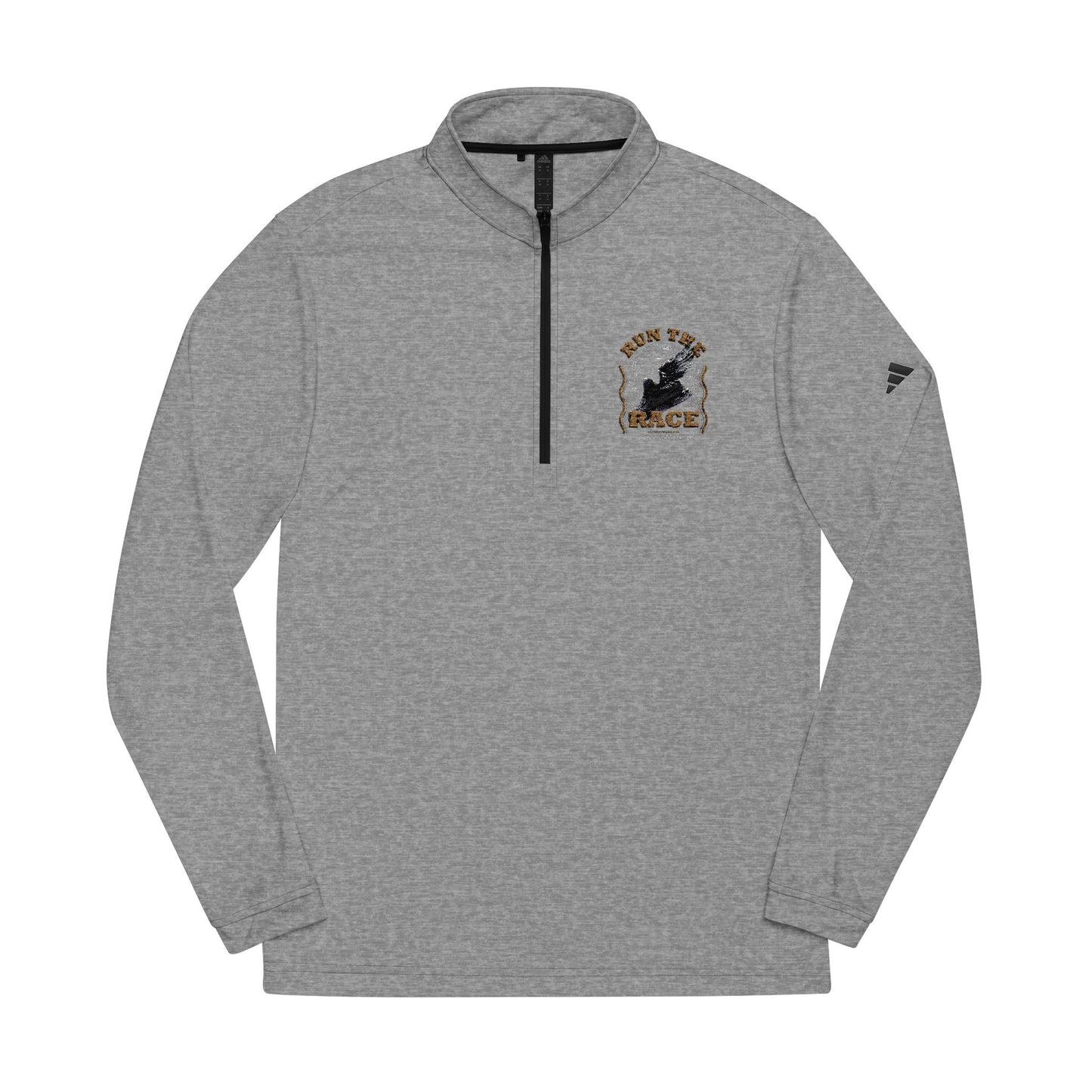 "Run The Race " adidas® Quarter-Zip Pullover - The Shield of Light