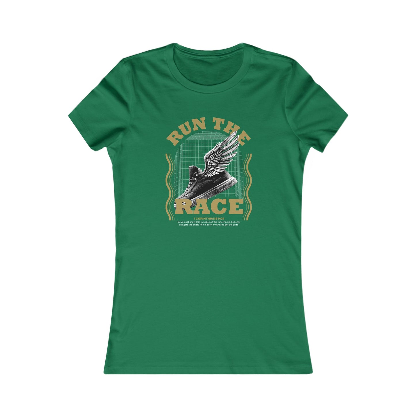 "Run The Race " Unisex Favorite Tee - The Shield of Light