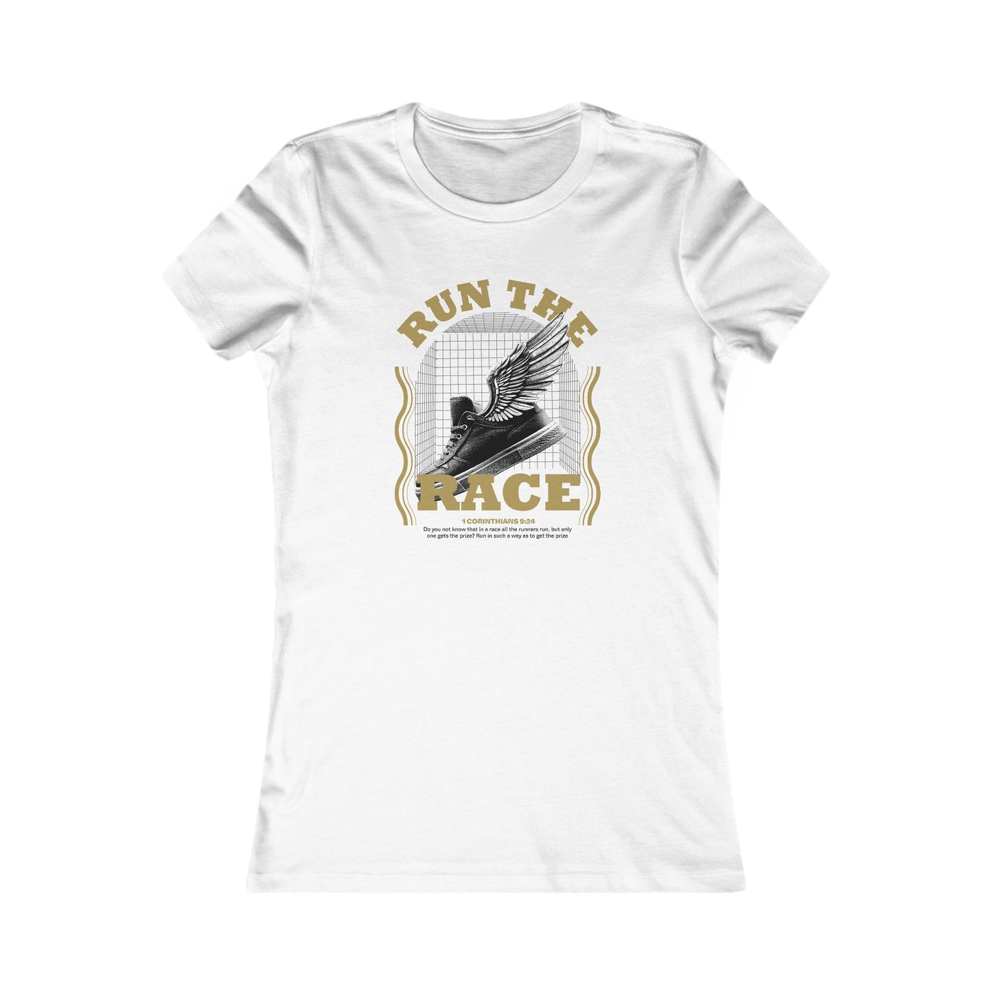 "Run The Race " Unisex Favorite Tee - The Shield of Light