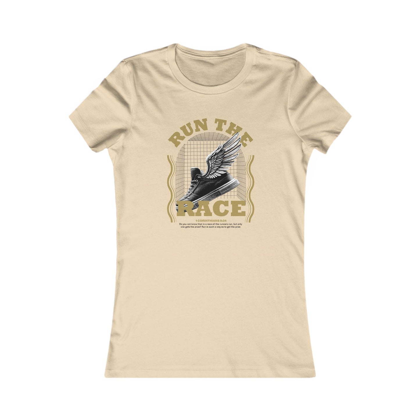 "Run The Race " Unisex Favorite Tee - The Shield of Light