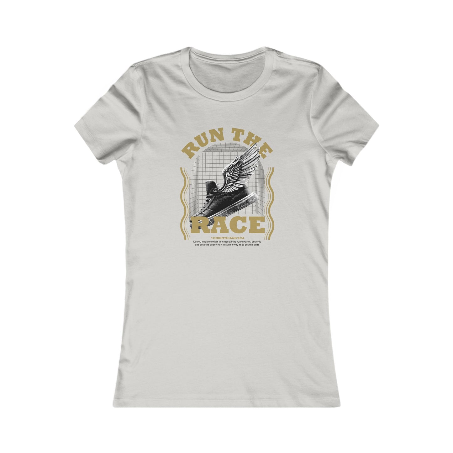 "Run The Race " Unisex Favorite Tee - The Shield of Light
