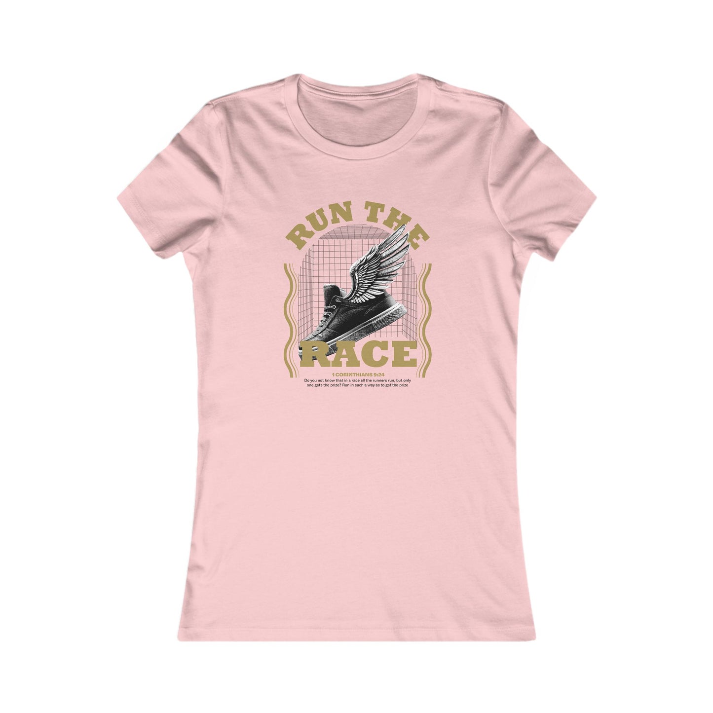 "Run The Race " Unisex Favorite Tee - The Shield of Light