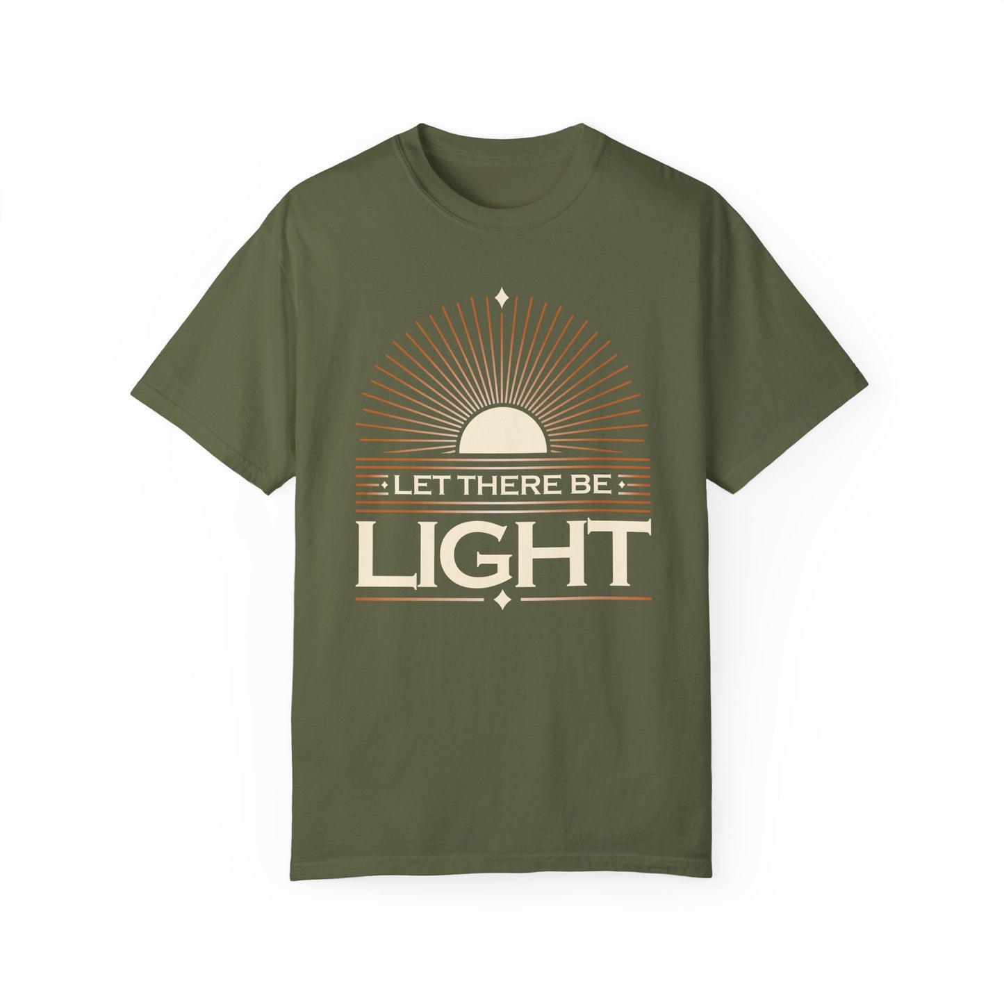 Let There Be Light Unisex Garment-Dyed T-Shirt - The Shield of Light