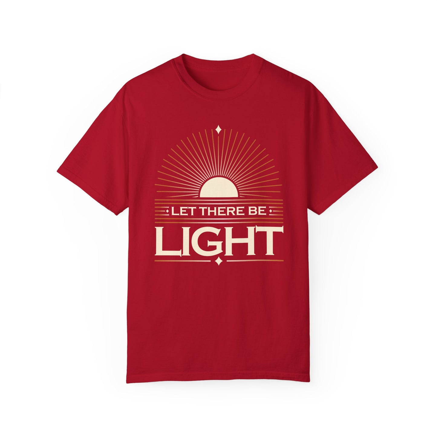 Let There Be Light Unisex Garment-Dyed T-Shirt - The Shield of Light