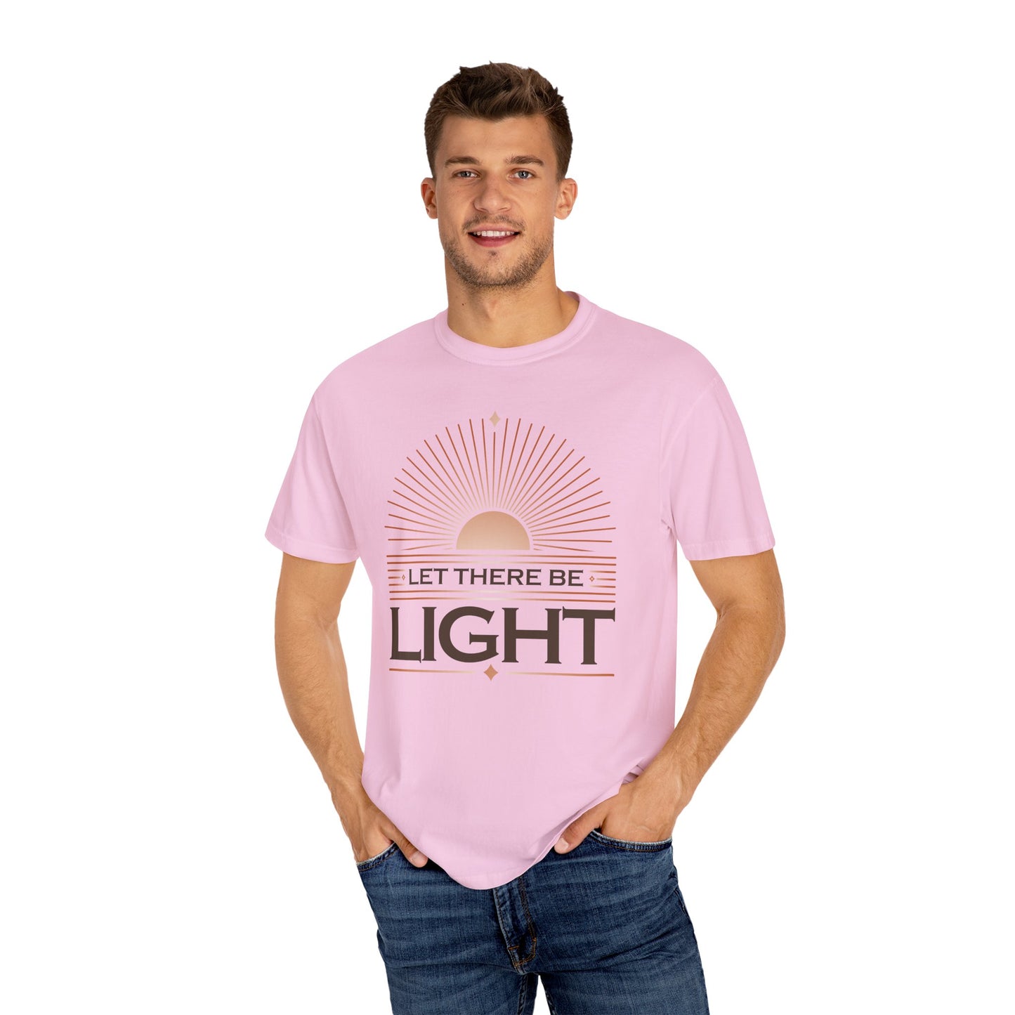 Let There Be Light Unisex Garment-Dyed T-Shirt - The Shield of Light