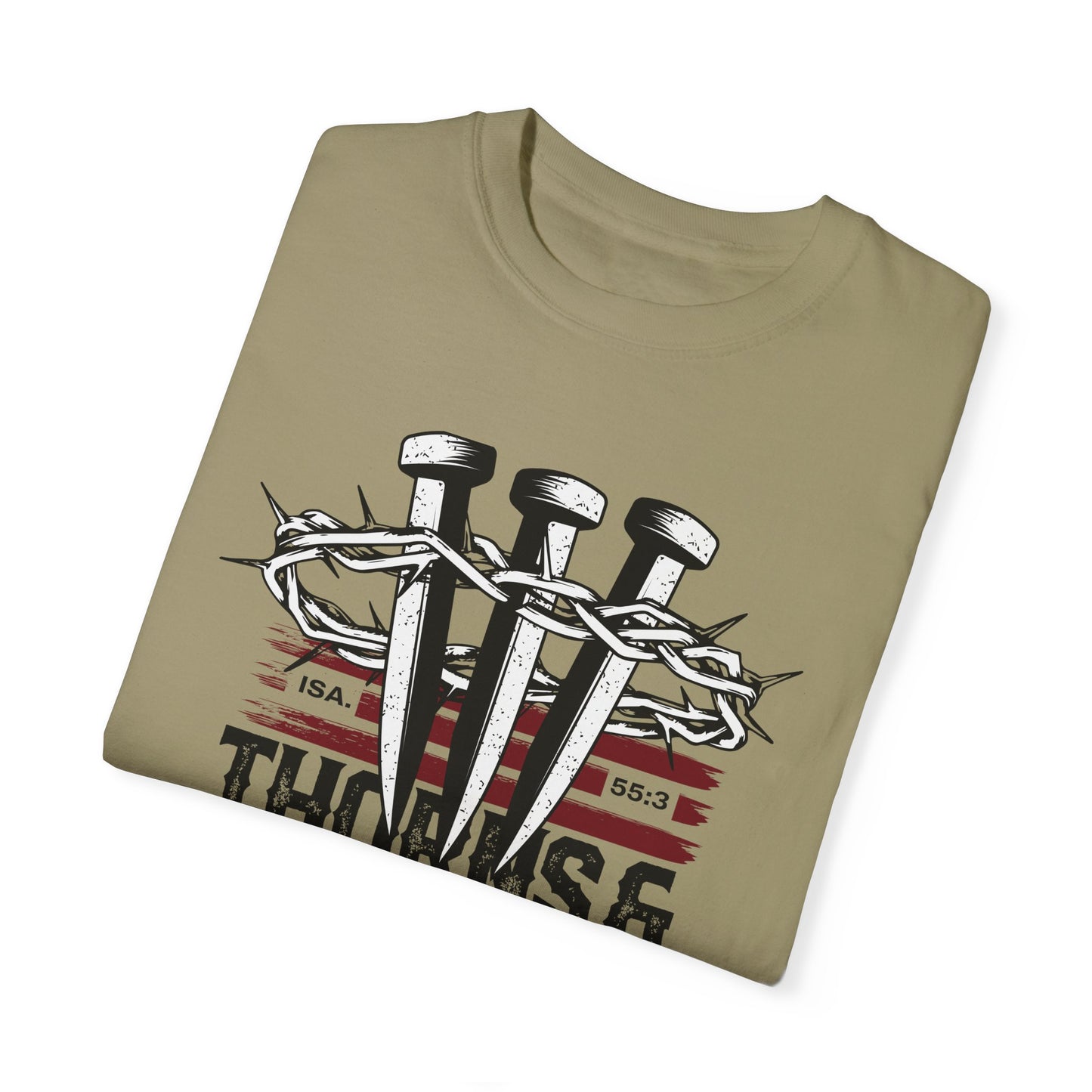 Thorns & Victory Unisex Garment-Dyed T-Shirt - The Shield of Light