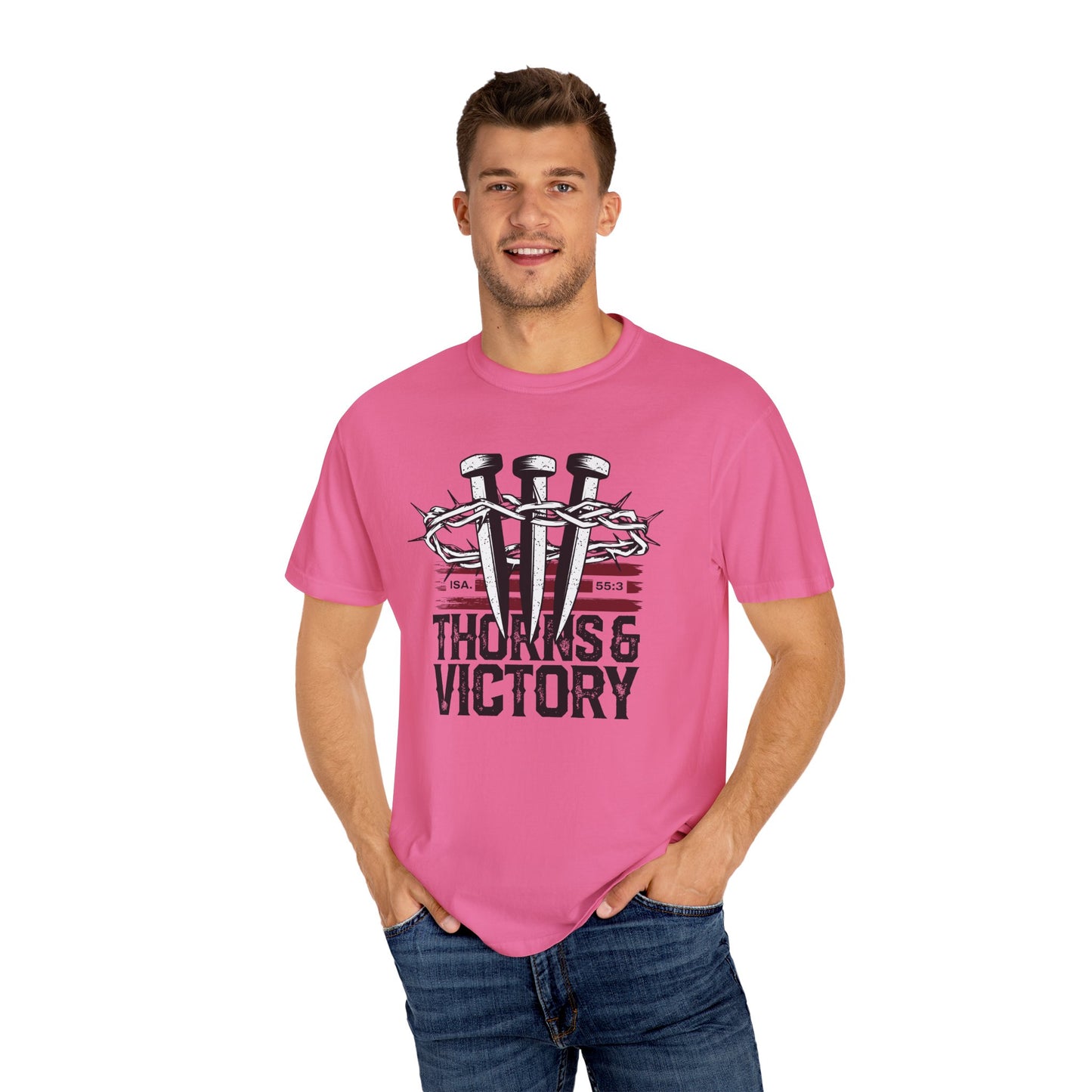 Thorns & Victory Unisex Garment-Dyed T-Shirt - The Shield of Light