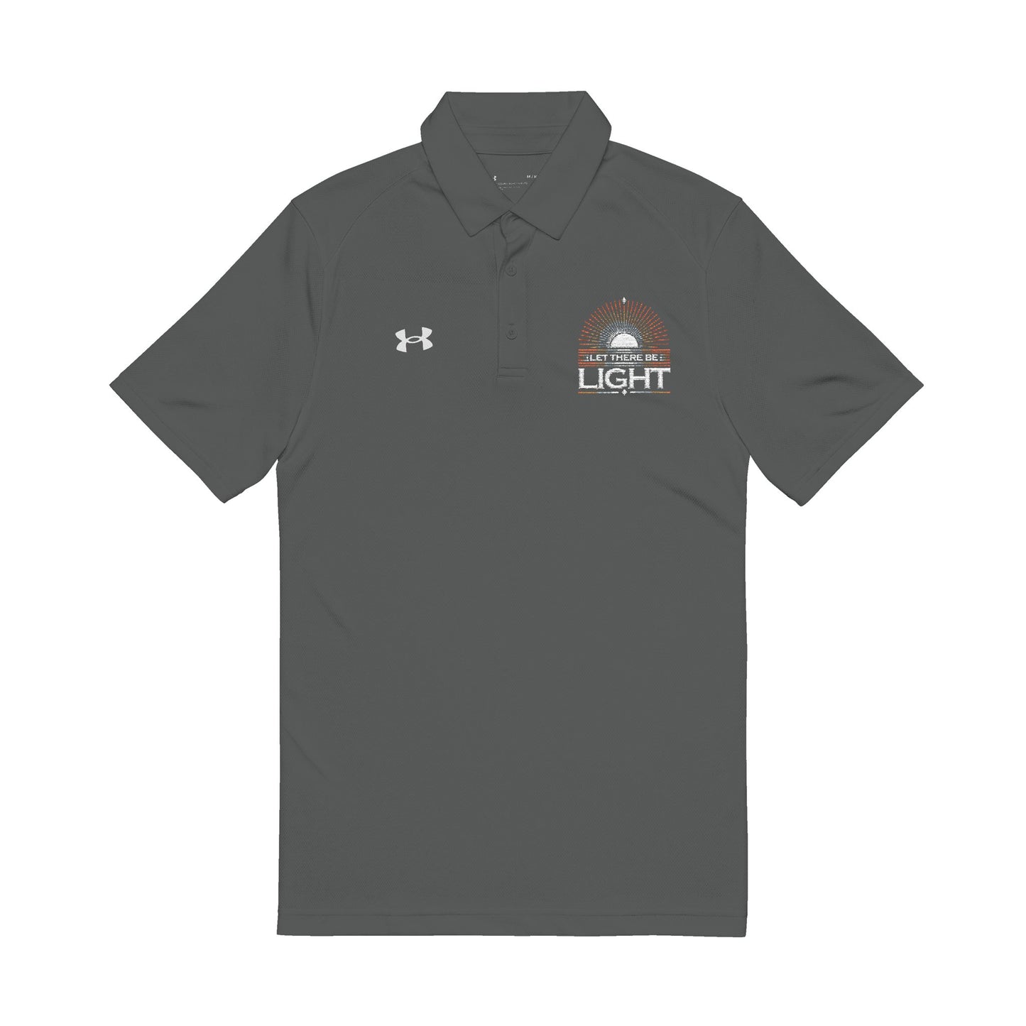 Let There Be Light Under Armour® Men's Polo Shirt - The Shield of Light
