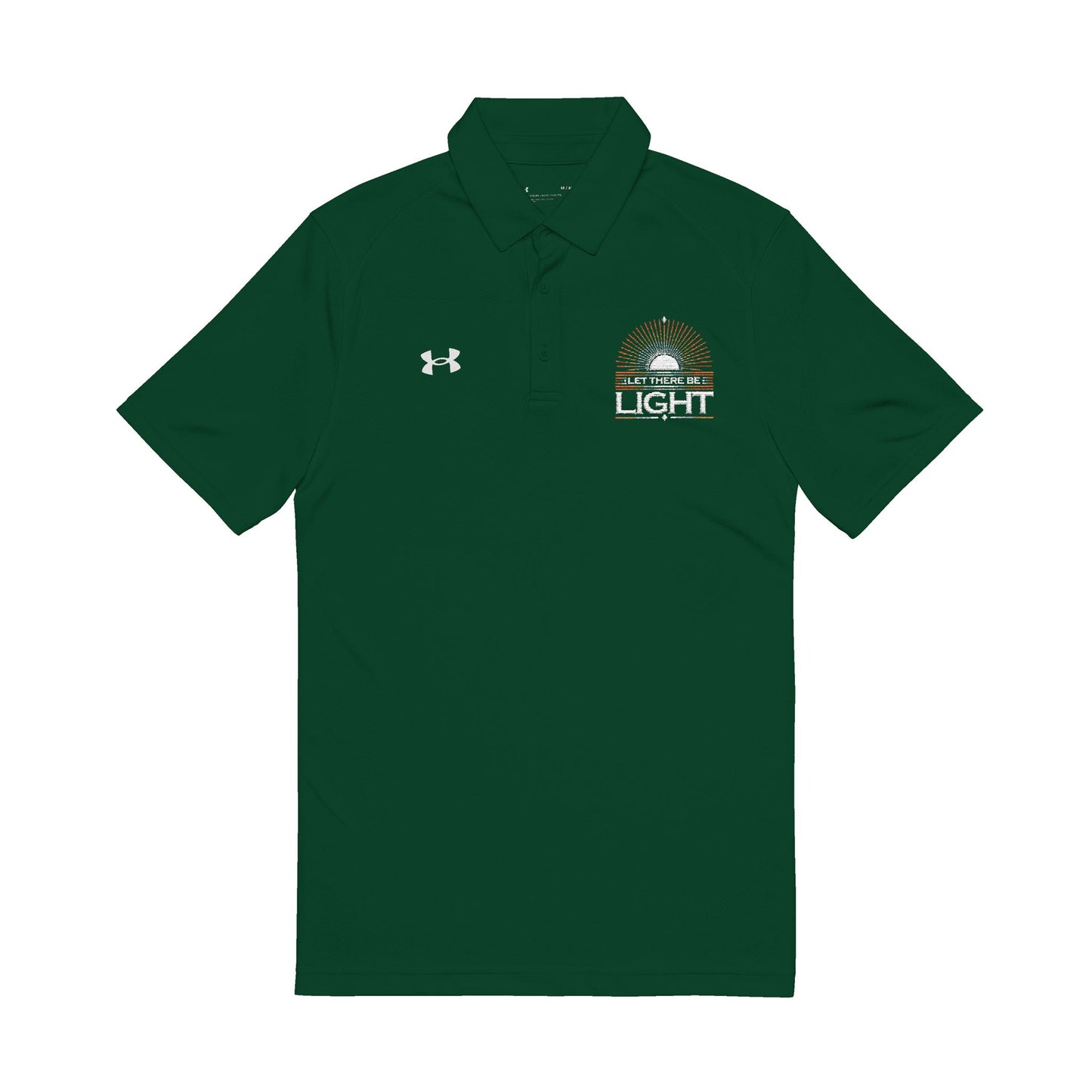 Let There Be Light Under Armour® Men's Polo Shirt - The Shield of Light