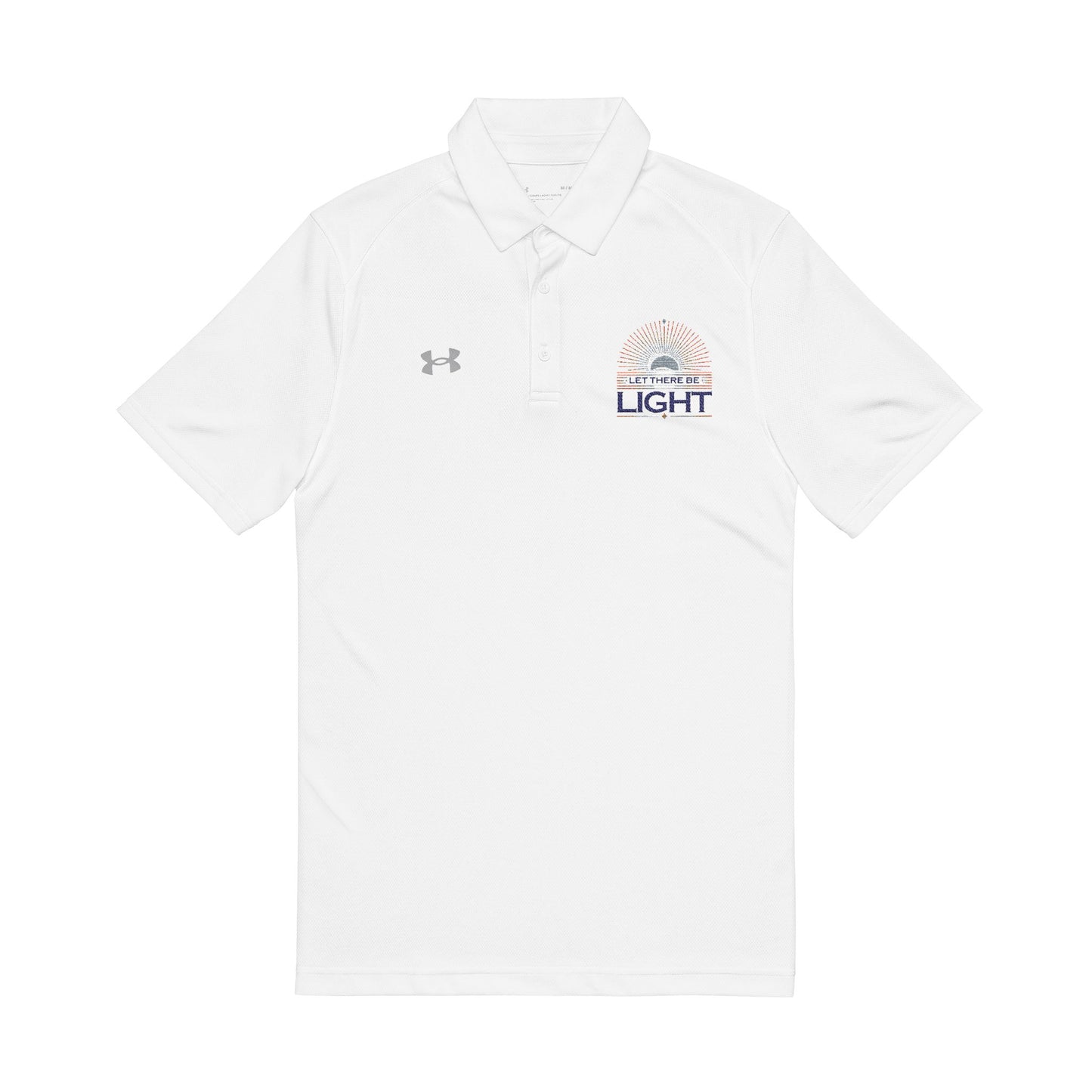Let There Be Light Under Armour® Men's Polo Shirt - The Shield of Light